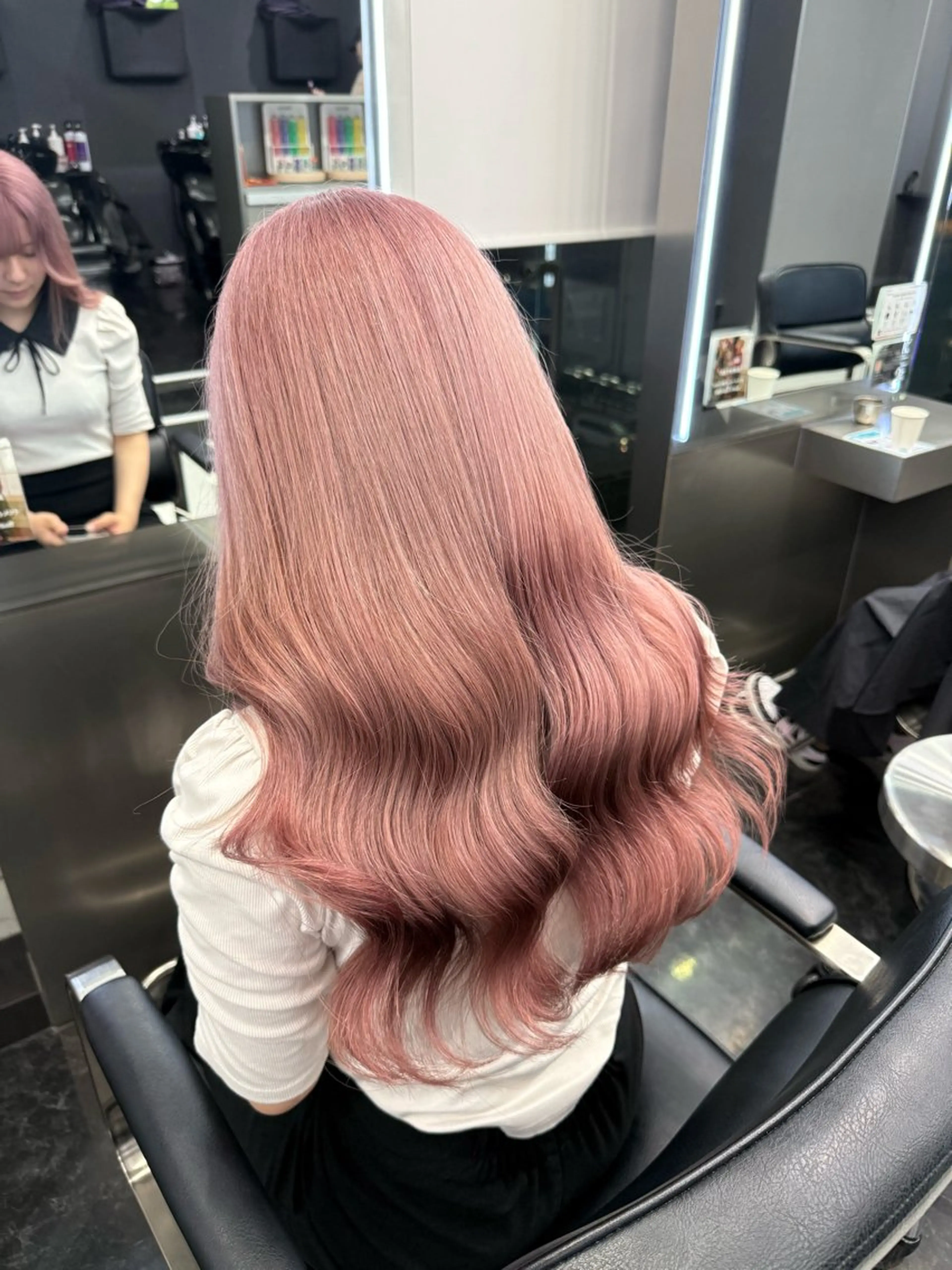 ロング カラー ヘアアレンジ ヘアカラー トリートメント ヘアセット 韓国ヘア🖤/透明感 shihoのヘアスタイル