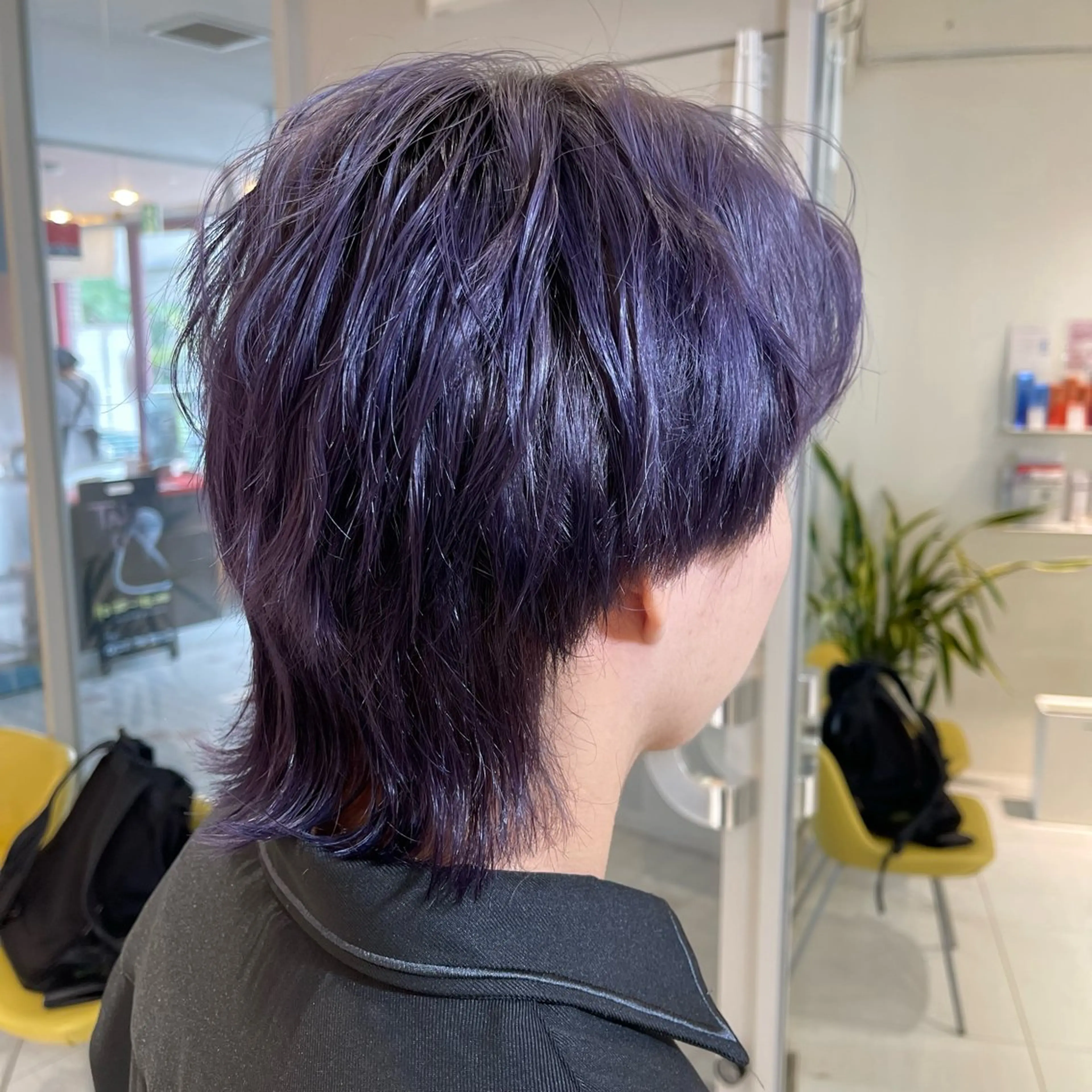 ミディアム カラー ブリーチ ブルーカラー ブルーラベンダー ハイトーンカラー ラベンダーカラー 由比藤理子 ブリーチカラー🌈のヘアスタイル