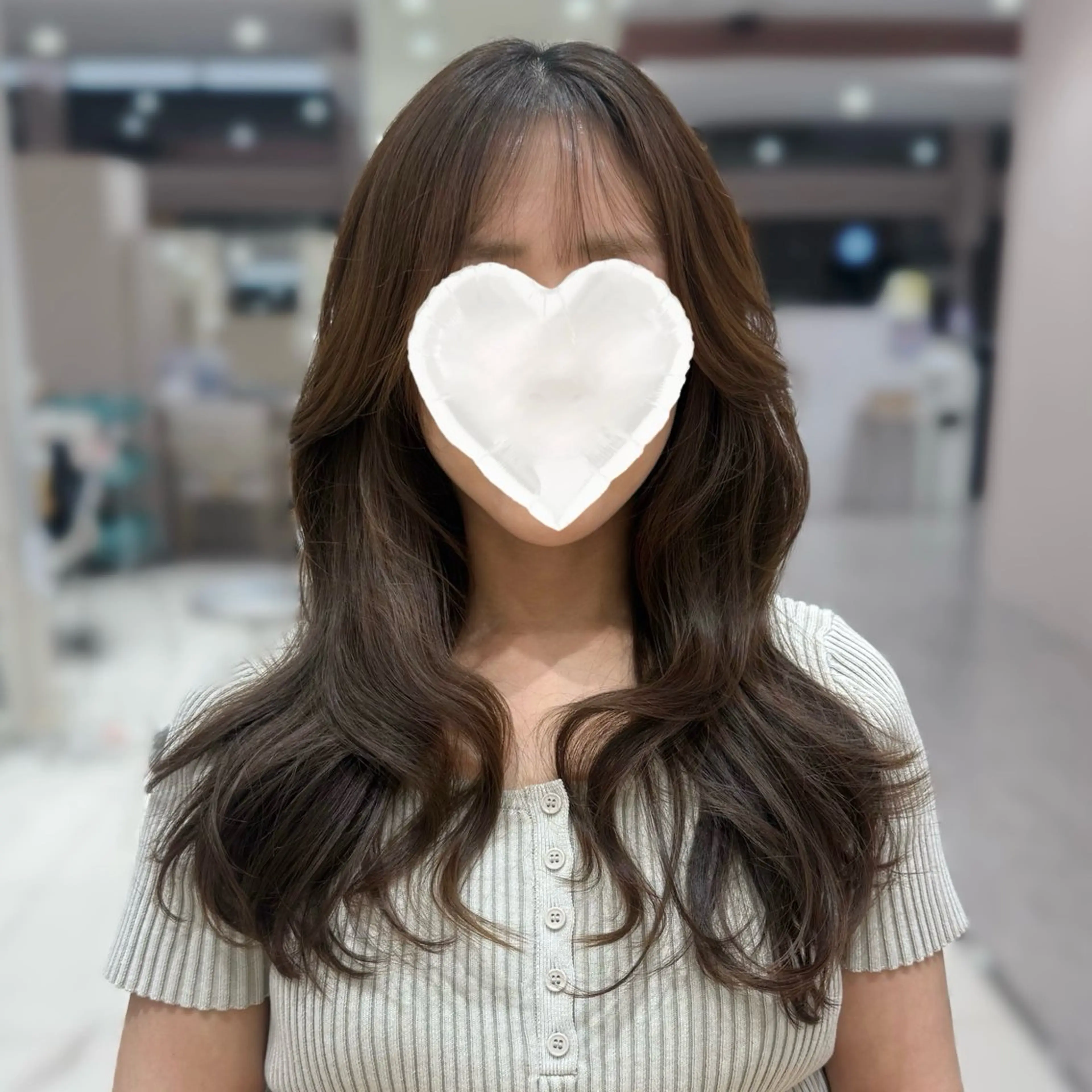 ロング カラー カット ヘアカラー トリートメント 内田 志乃のヘアスタイル