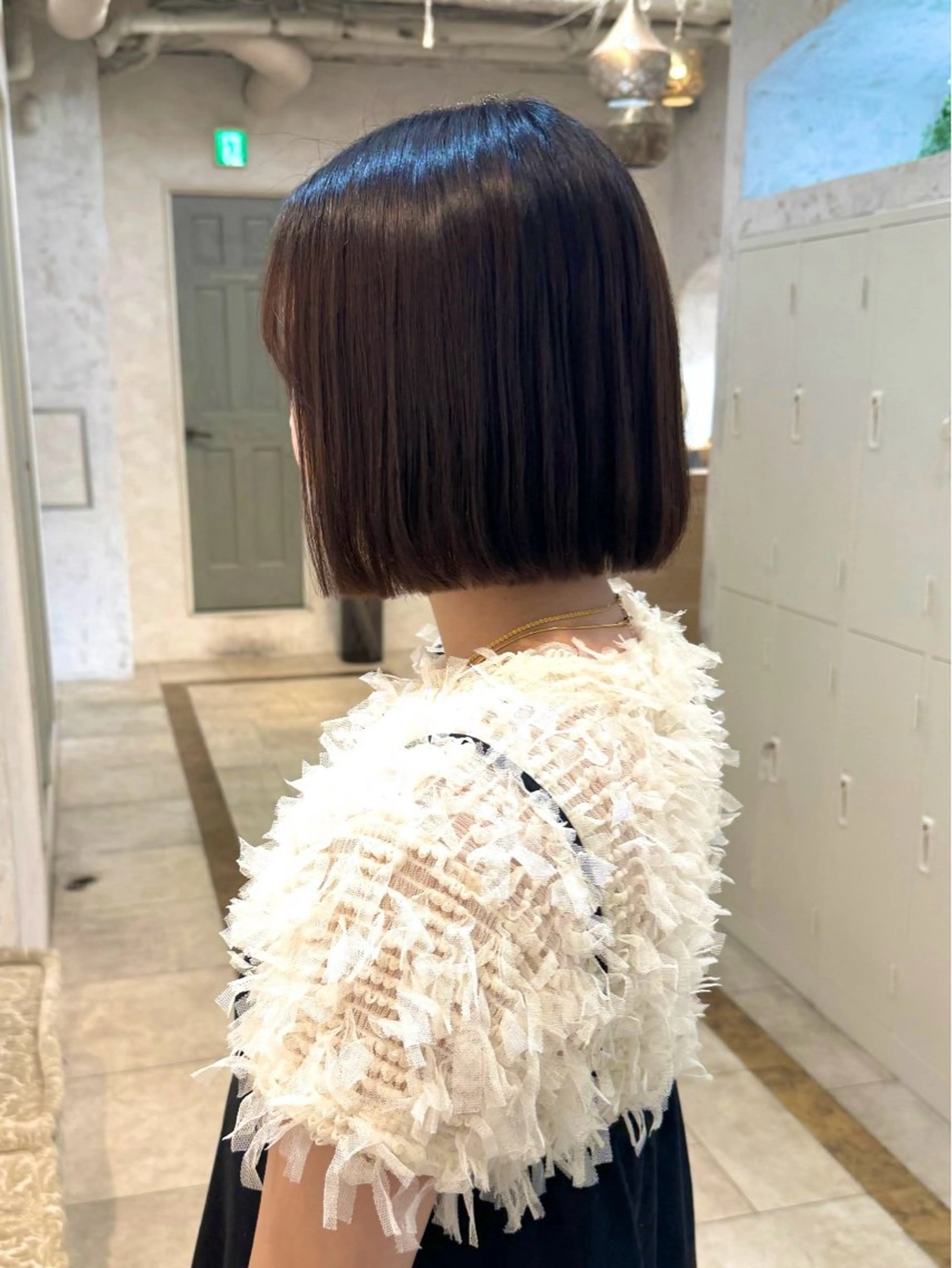 ショート ボブ 小顔カット 佐々木 花音のヘアスタイル