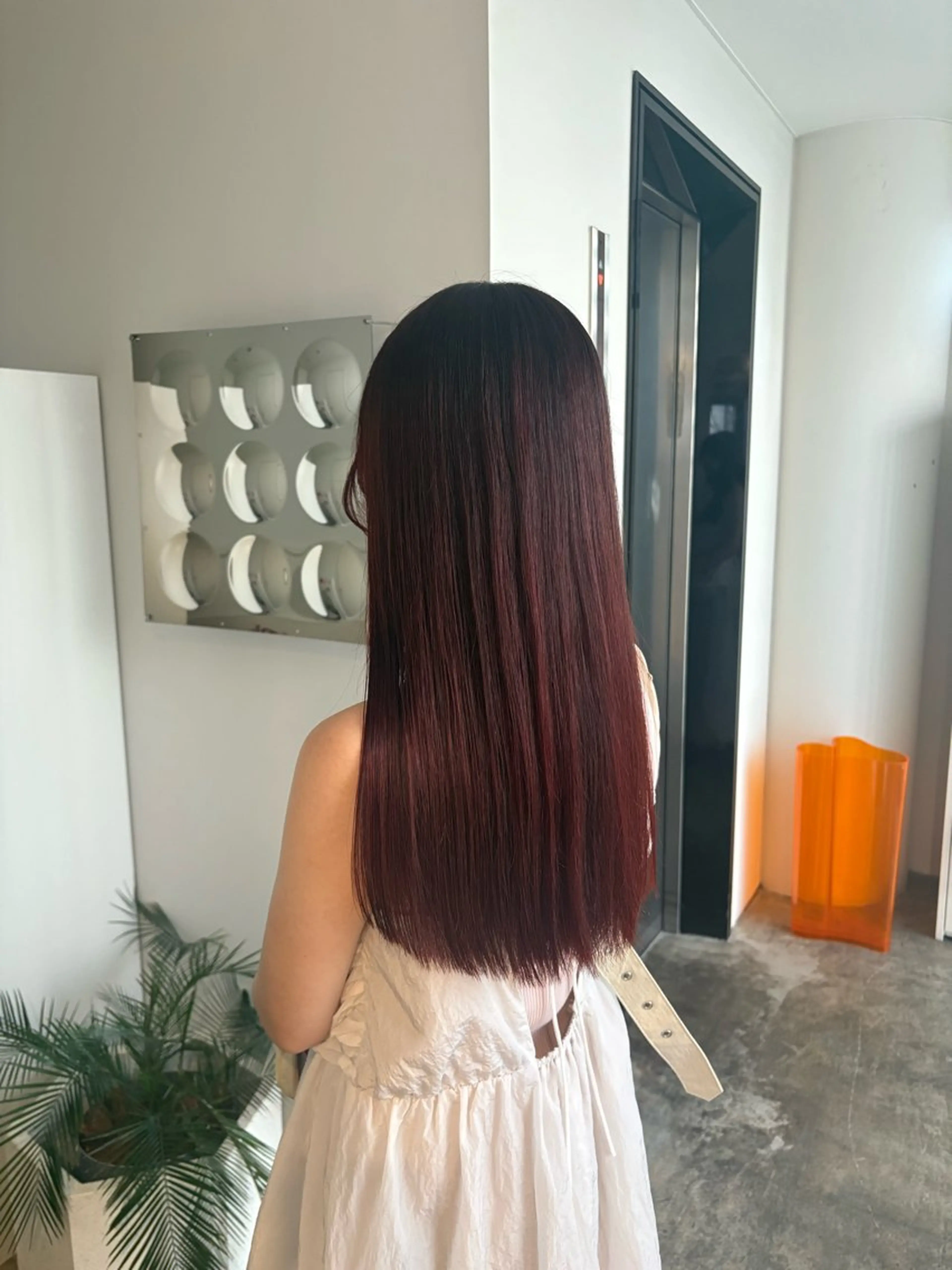 ロング カラー カット ヘアカラー トリートメント 大阪/レイヤー/ ツヤ髪/ヨシノヒメカのヘアスタイル