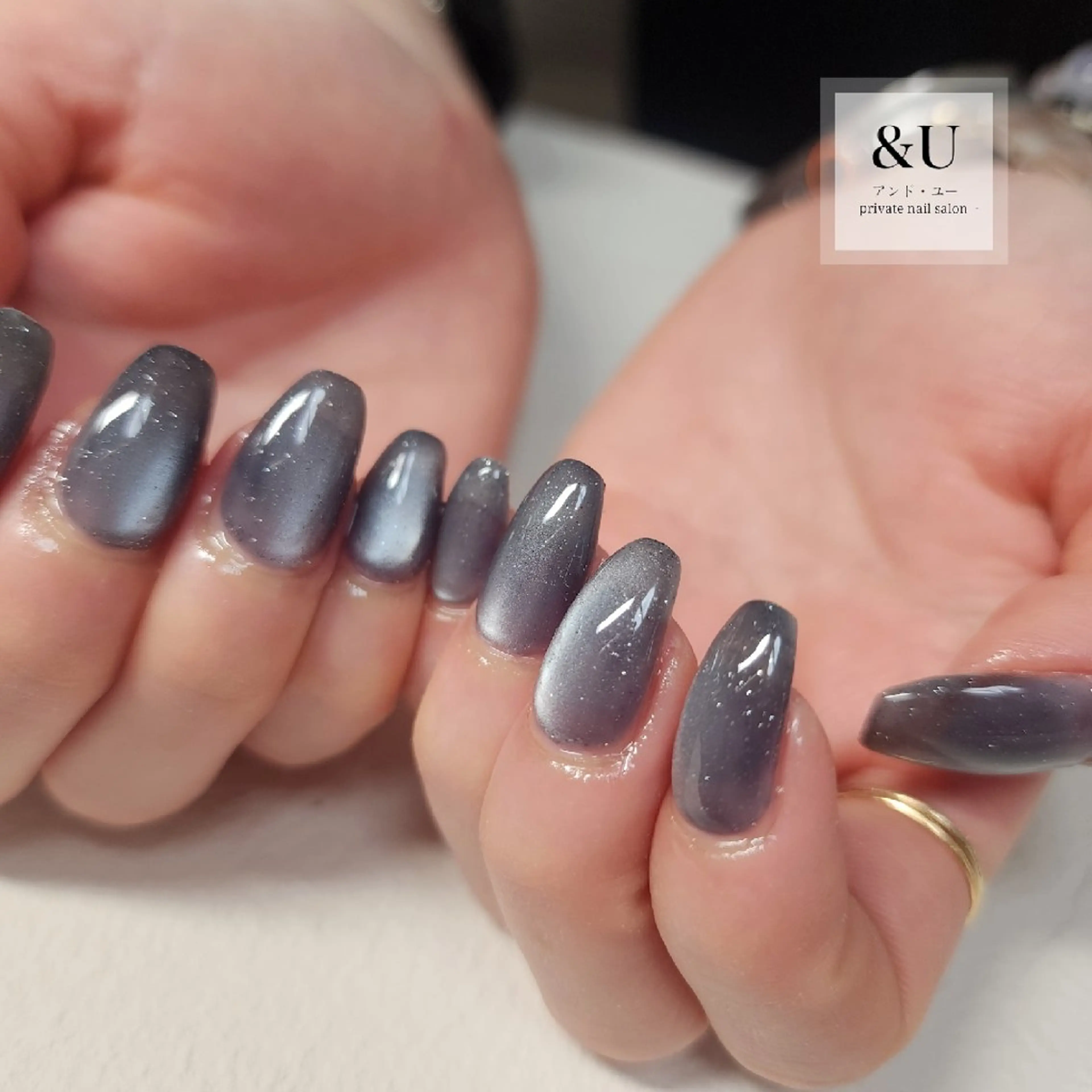 ネイル ロングネイル ワンカラーネイル ハンドネイル ＆Ｕ (アンド・ユー)のネイルデザイン