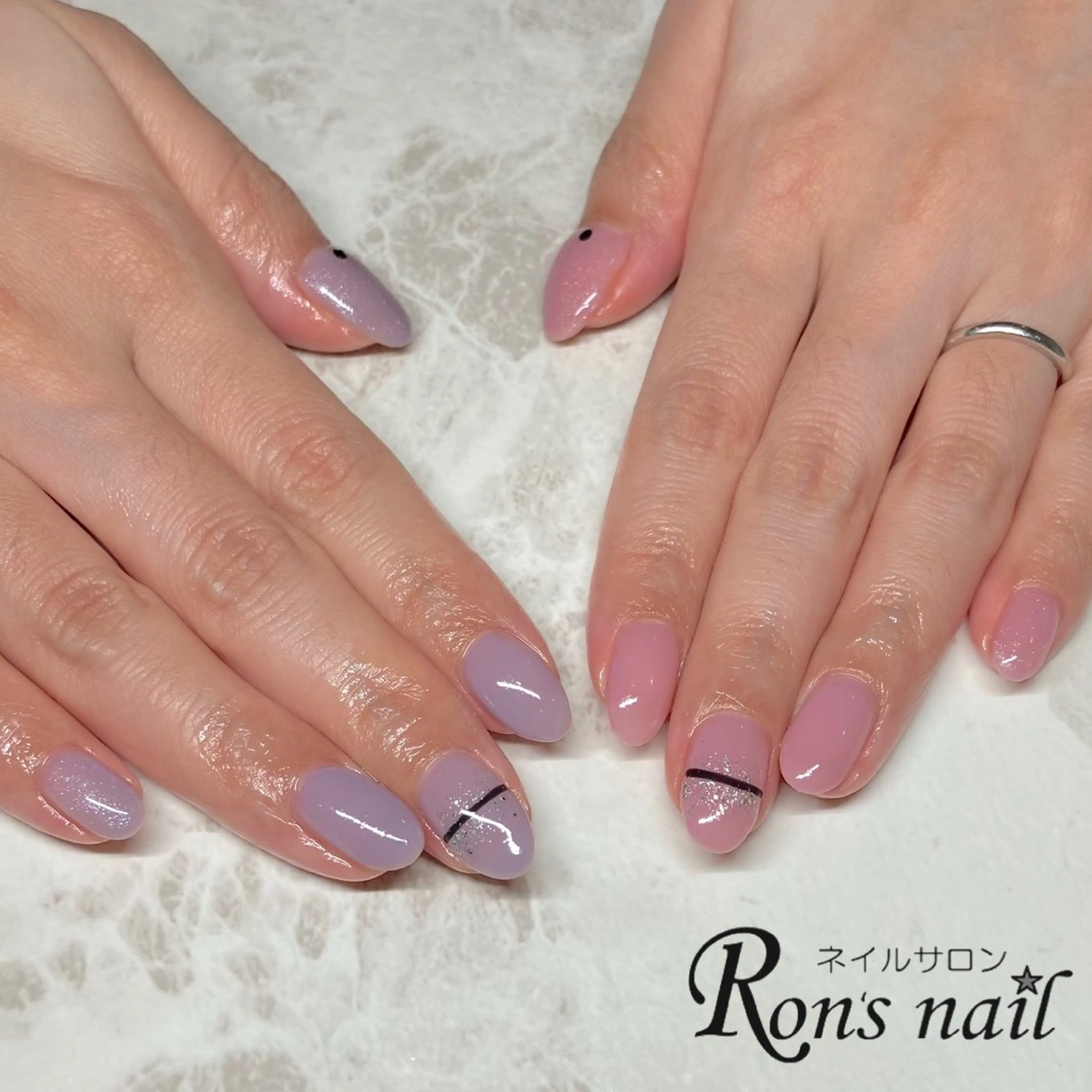 ネイル Ron's nail 笹岡のネイルデザイン