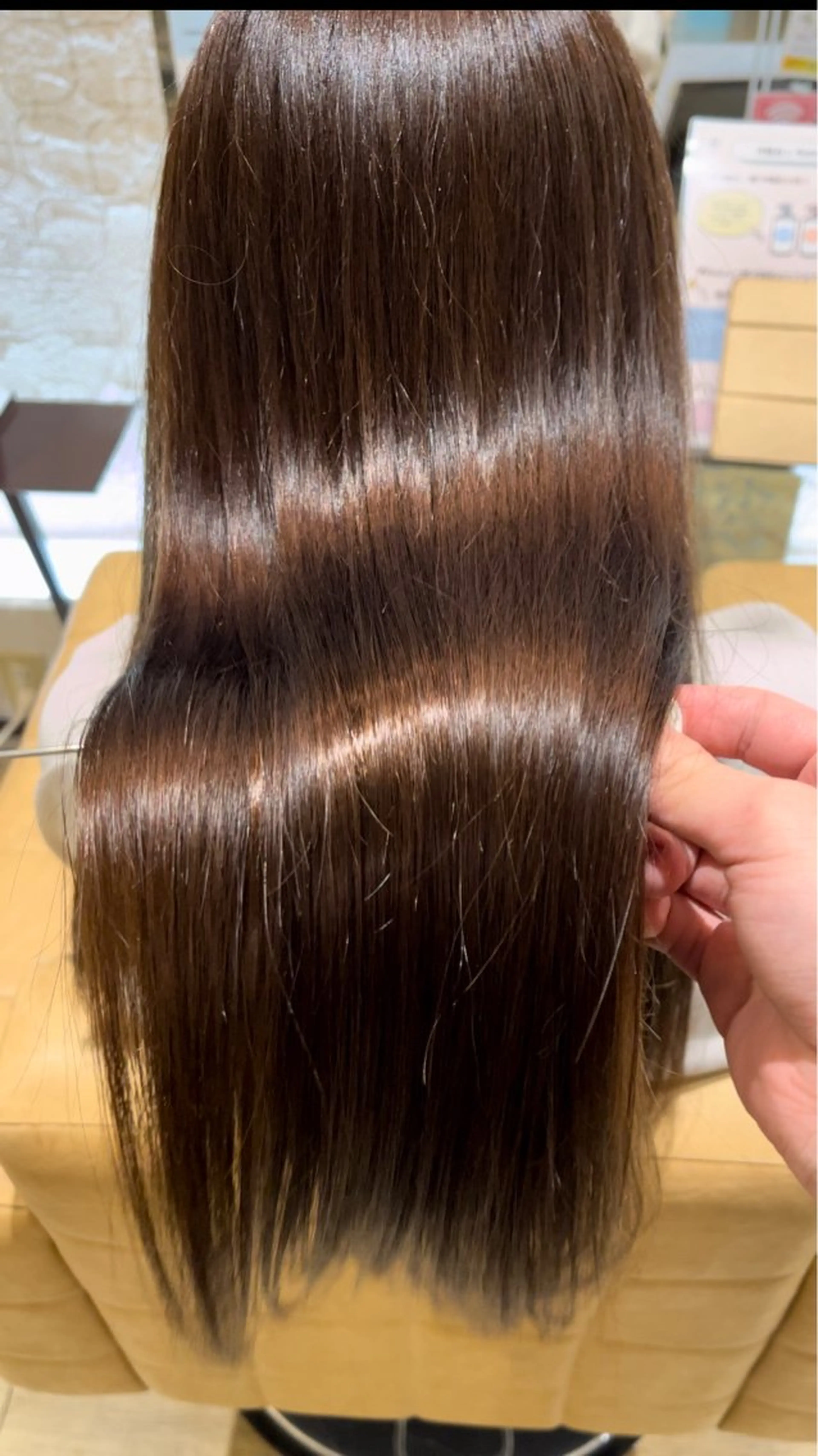 セミロング パーマ 中山 響希のヘアスタイル