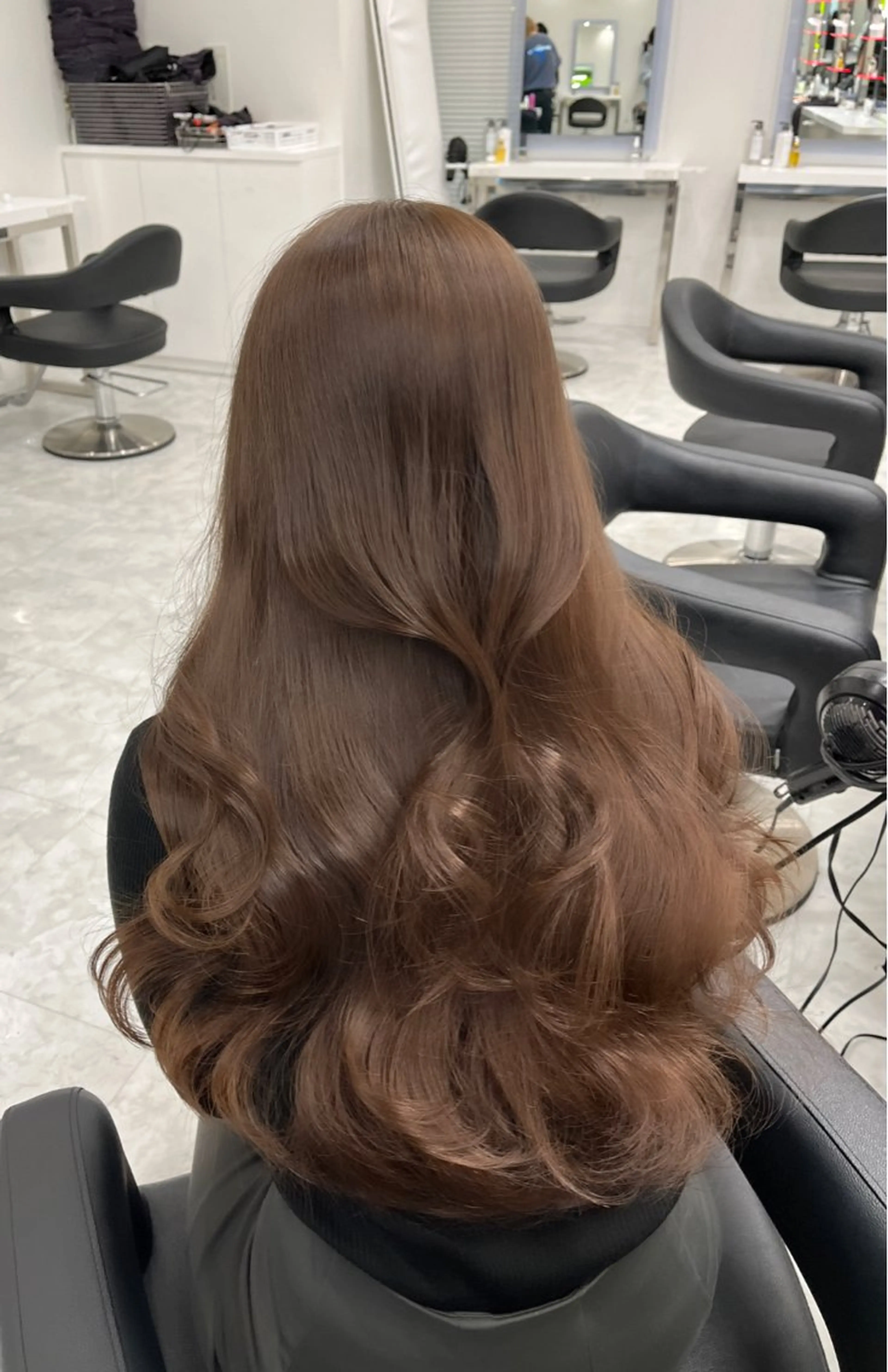 ロング カラー ベージュカラー ブリーチ ブラウンカラー ダブルカラー グレージュ 韓流メンズカット パーマ/KOTAのヘアスタイル