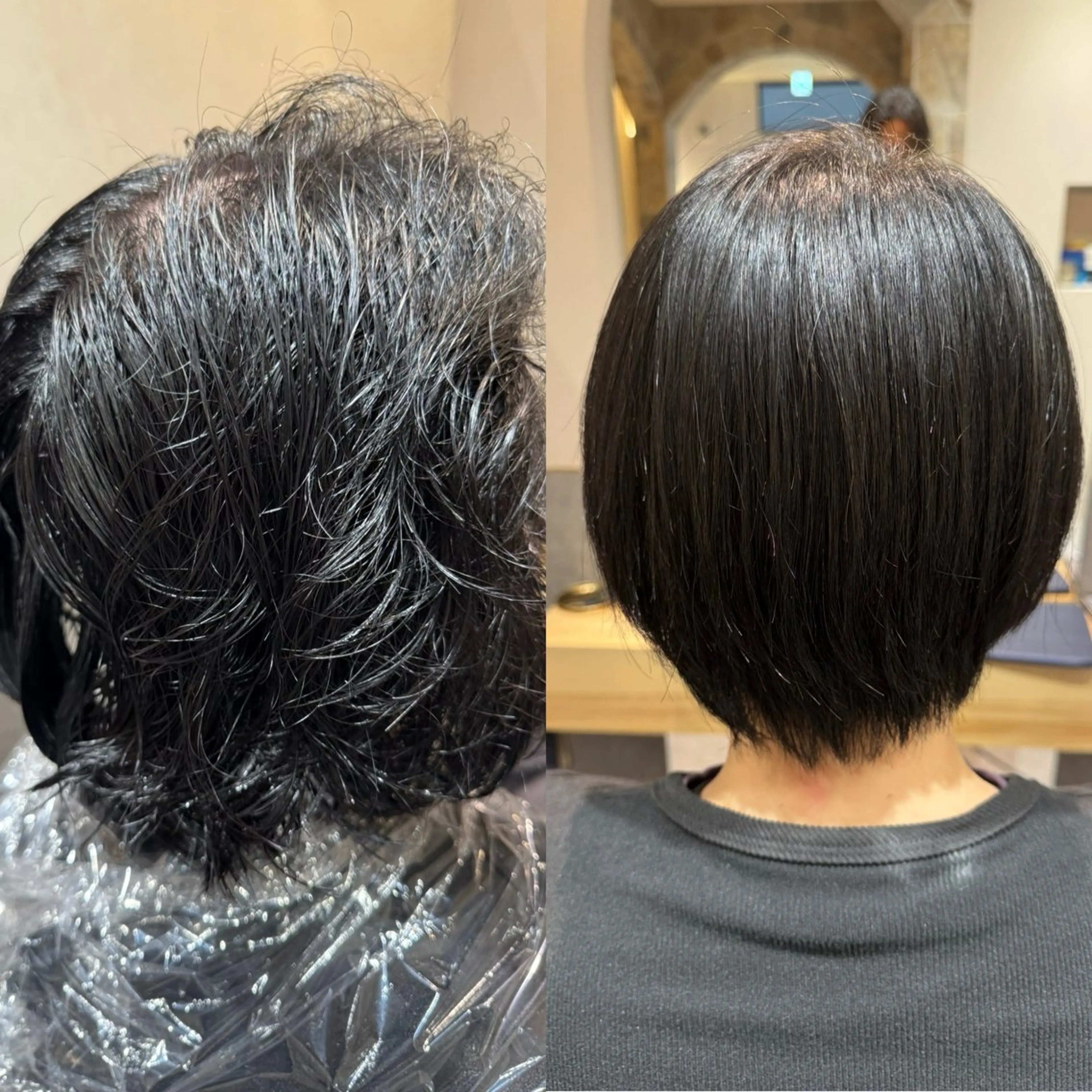 ショート 縮毛矯正 biscohair 髪にドラマを。のヘアスタイル