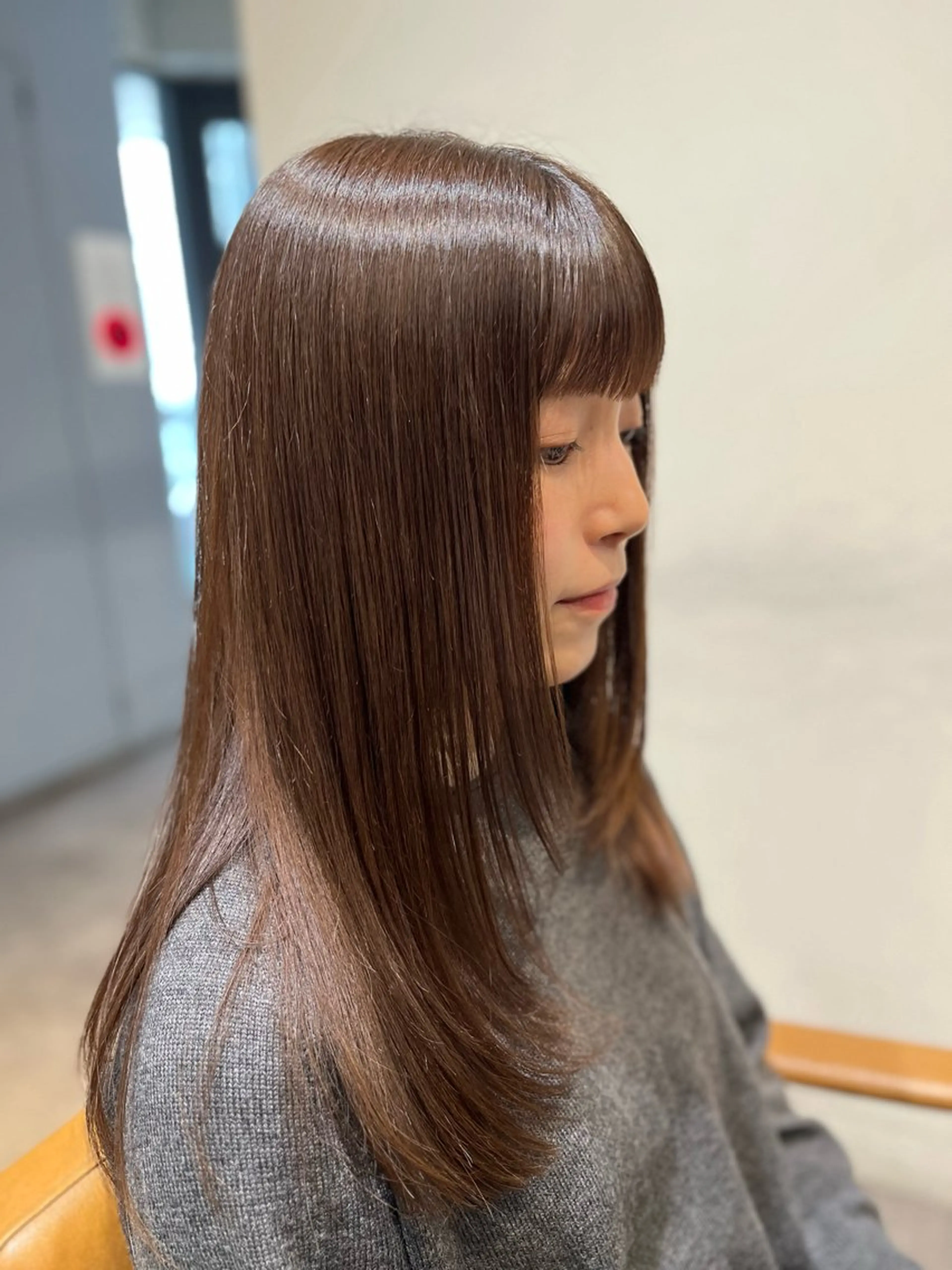 セミロング 顔周りカット レイヤーカット davin中目黒 KATOのヘアスタイル