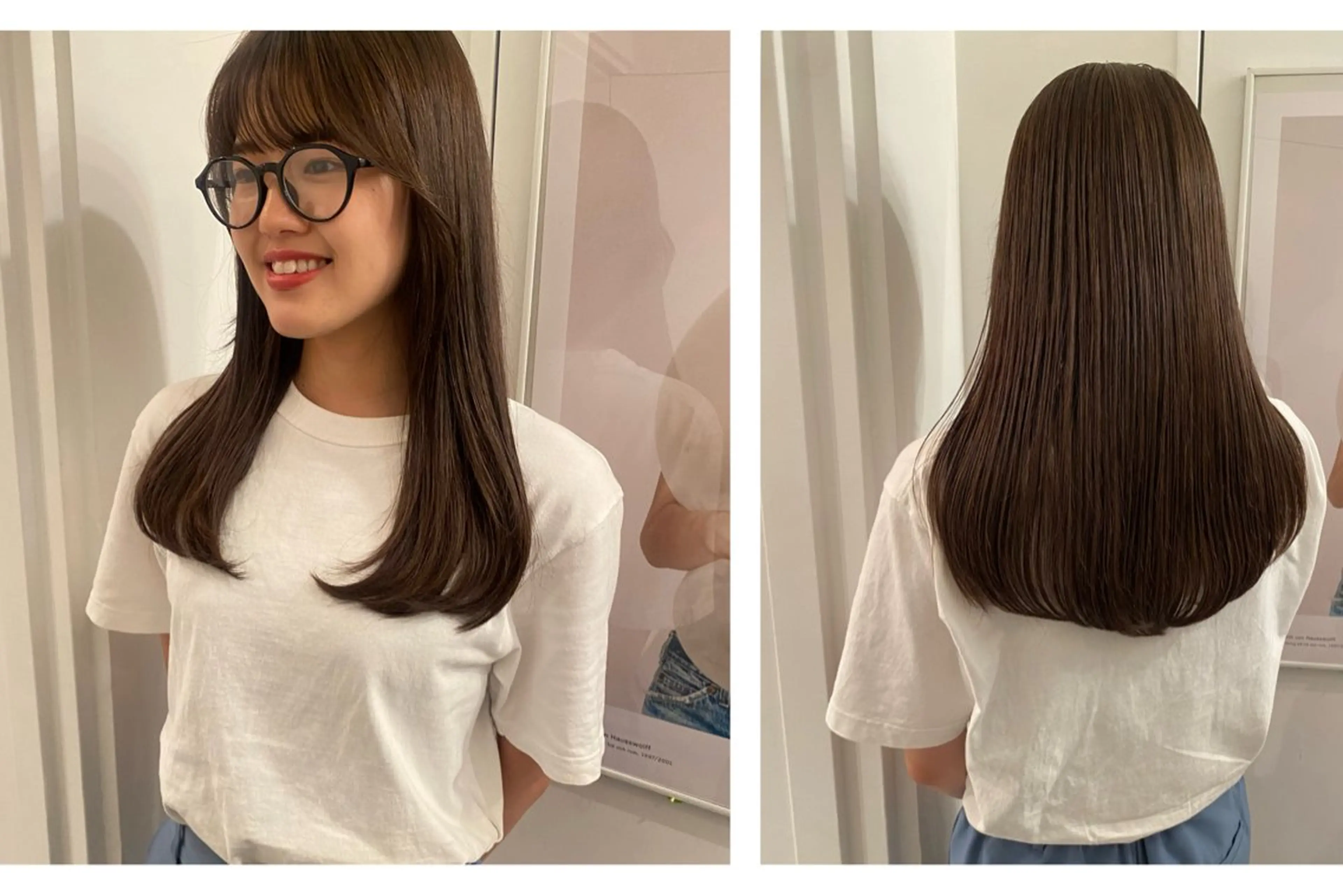 セミロング カラー カット riria/ボブ /ブラウンカラー🎀のヘアスタイル