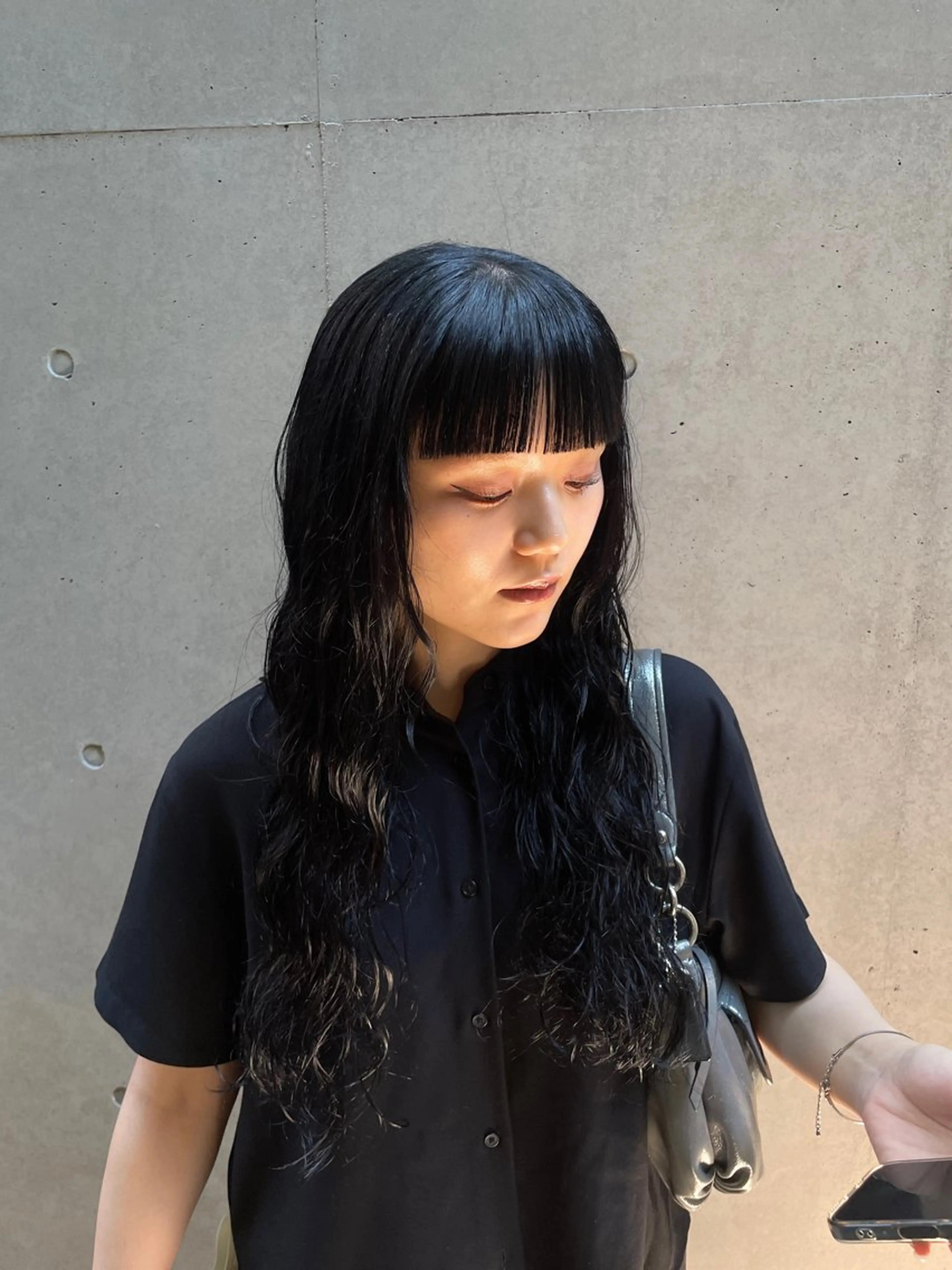 パーマ オン眉 パーマ 縮毛矯正 縮毛矯正/レイヤー /ひかるのヘアスタイル