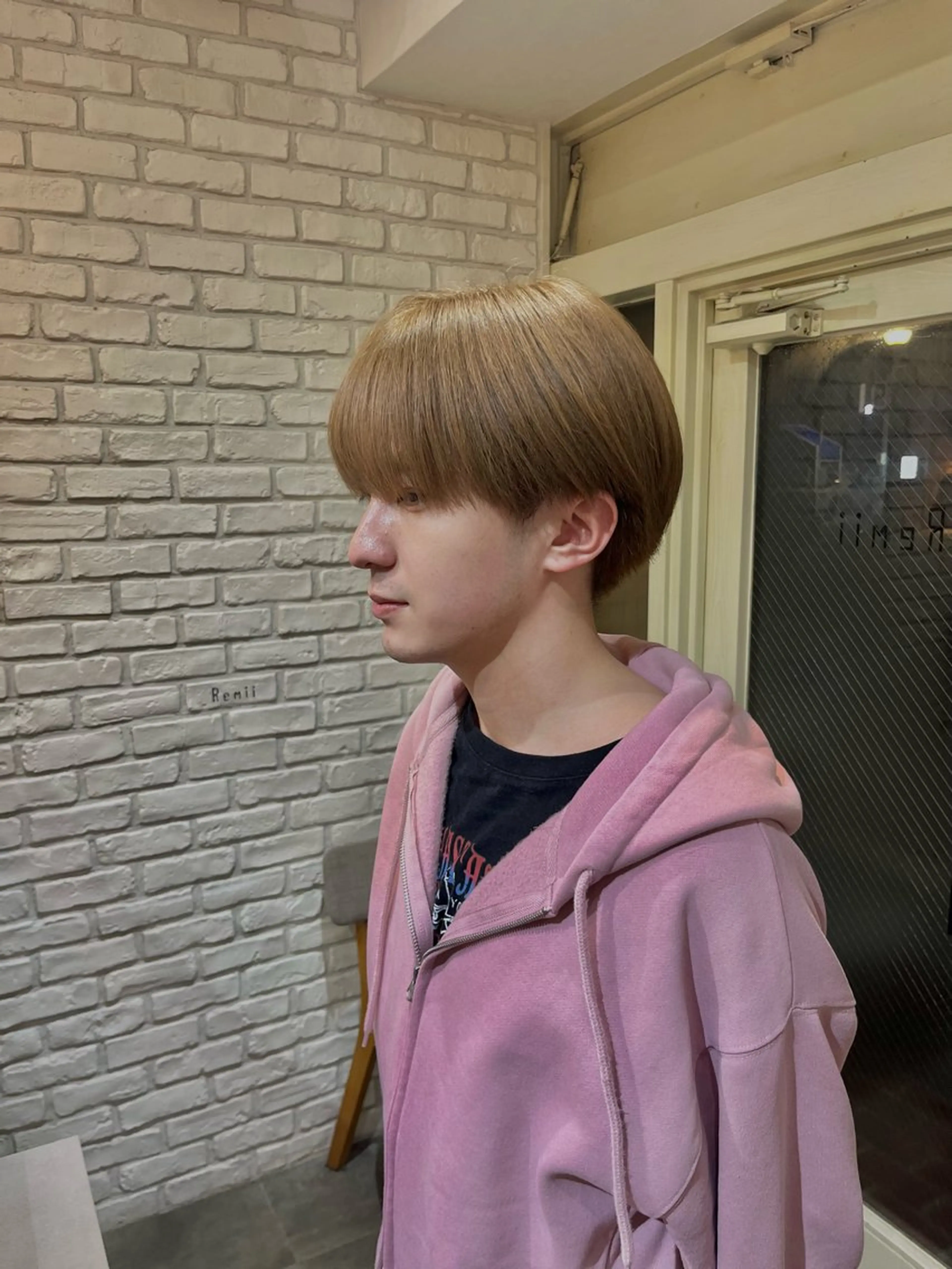 カラー メンズ ヘアカラー トリートメント ミジュ/ ハイトーンのヘアスタイル