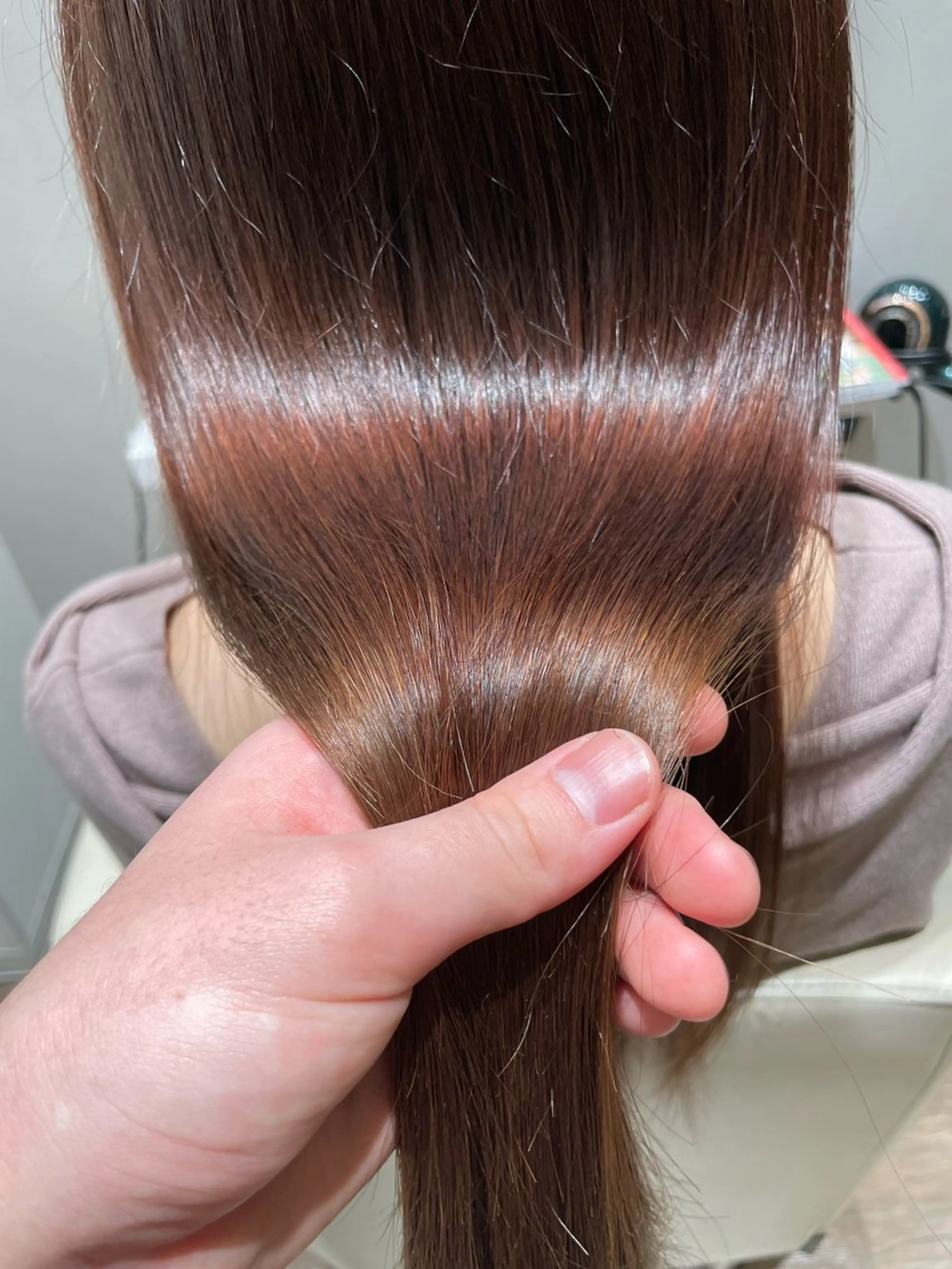 ロング パーマ ヘッドスパ k-twoたき✨艶感 カラー／美髪矯正のヘアスタイル