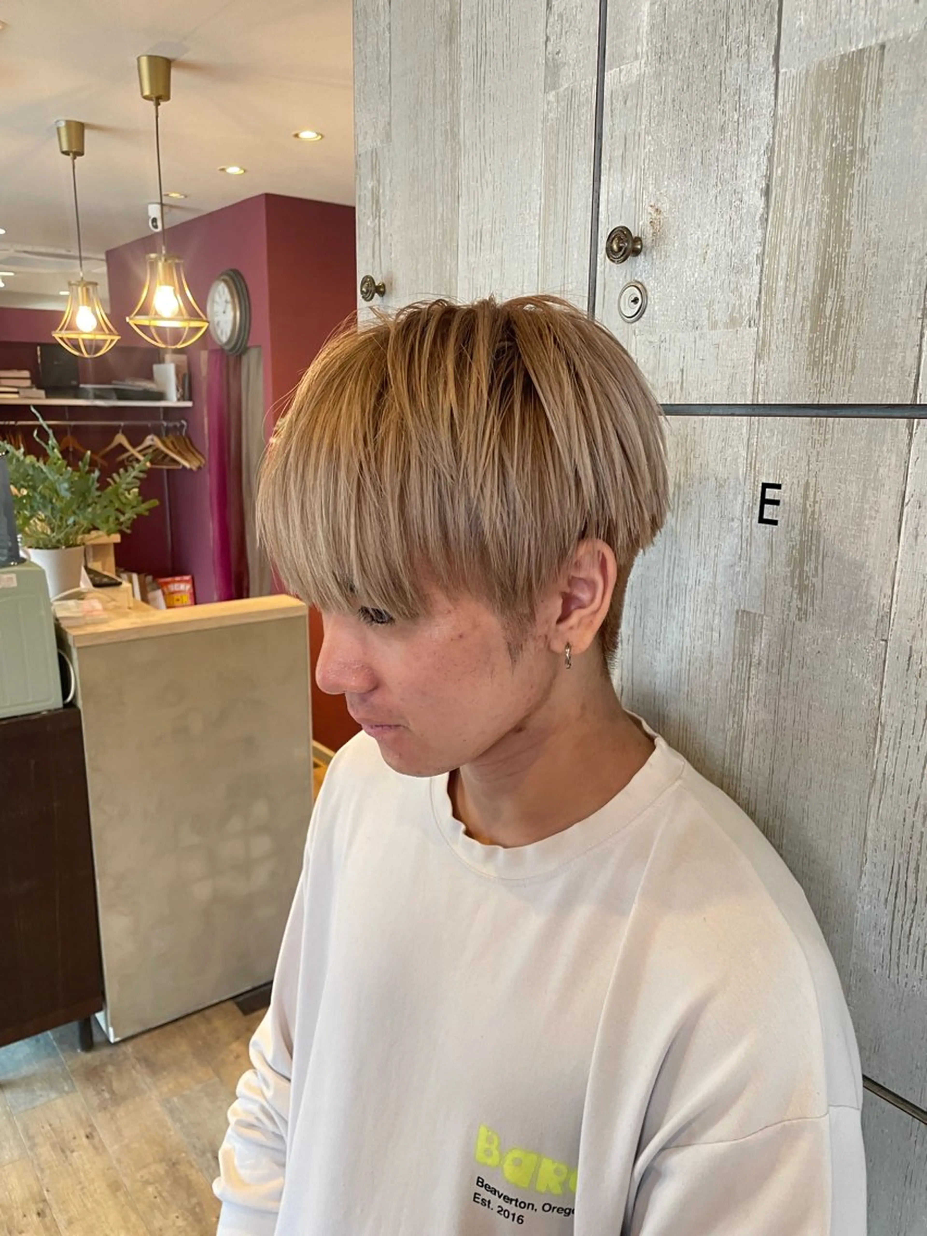 メンズ なつき/ 艶カラー/縮毛矯正のヘアスタイル