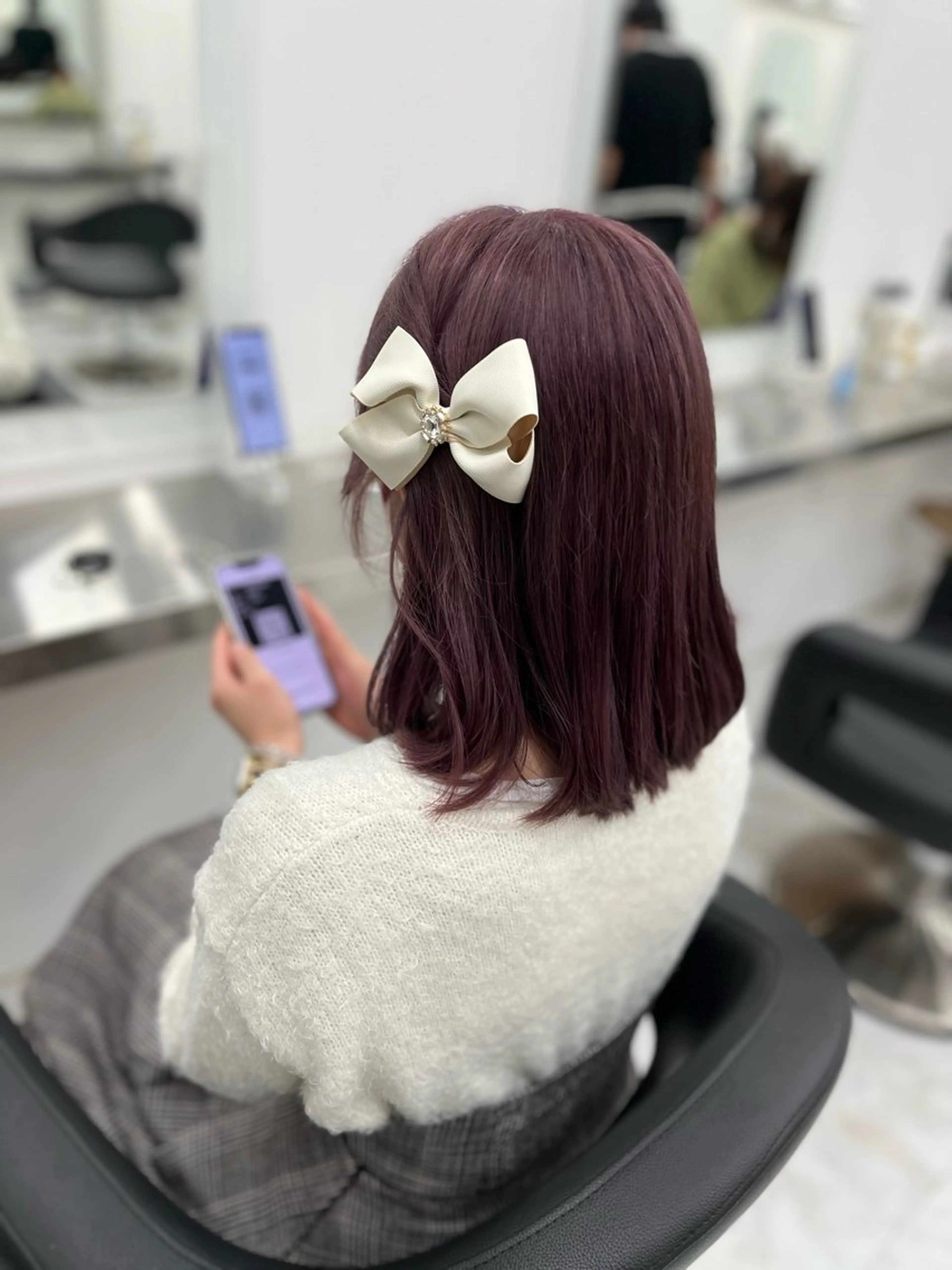 ミディアム カラー ヘアアレンジ 愛されカラー🩷 はるなのヘアスタイル