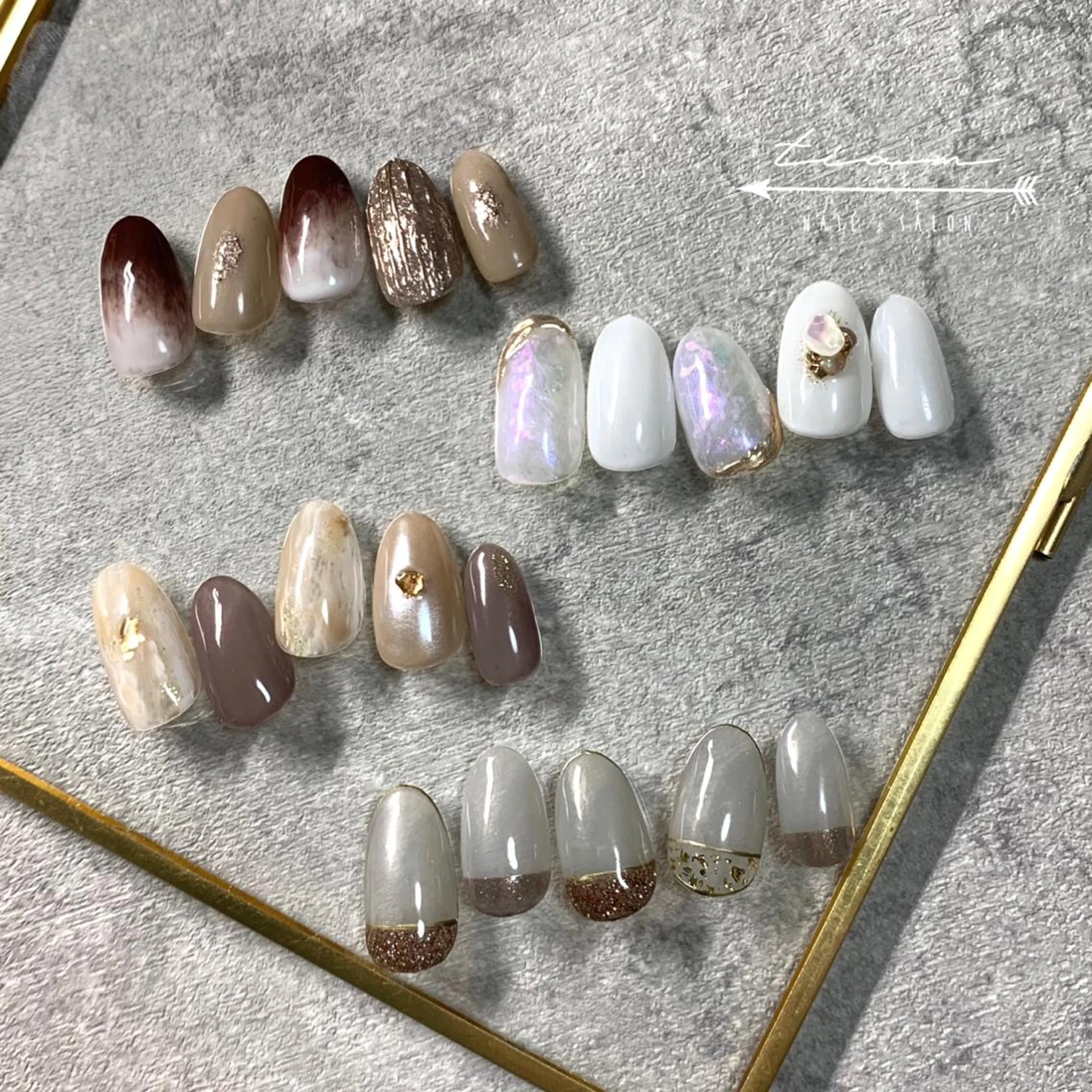 ネイル ハンドネイル 𝑡𝑖𝑎𝑚𓂃 きむらゆきののネイルデザイン