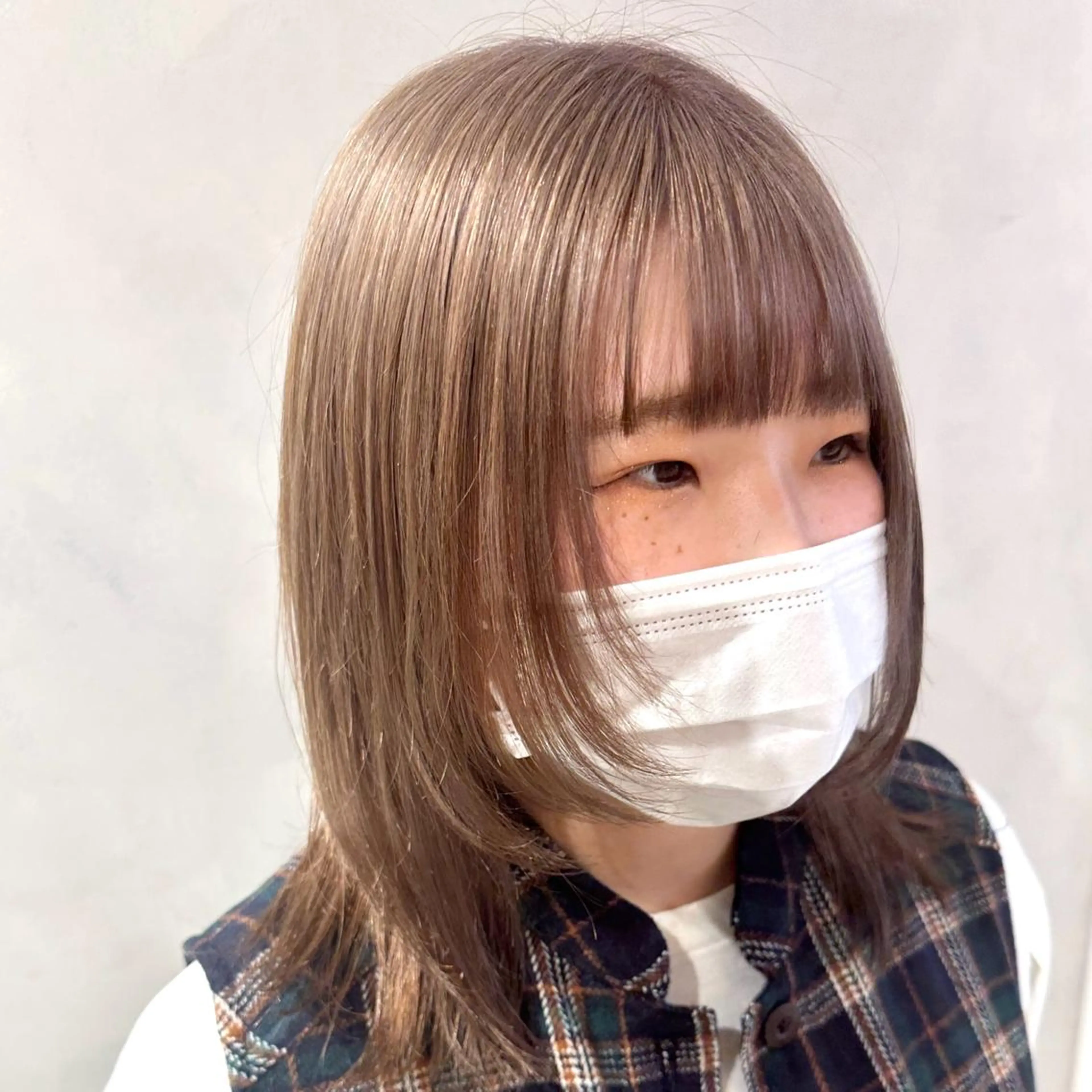 ミディアム カラー カット ヘアカラー トリートメント デザインカラー/パー マ🦖外岡咲希🦖のヘアスタイル