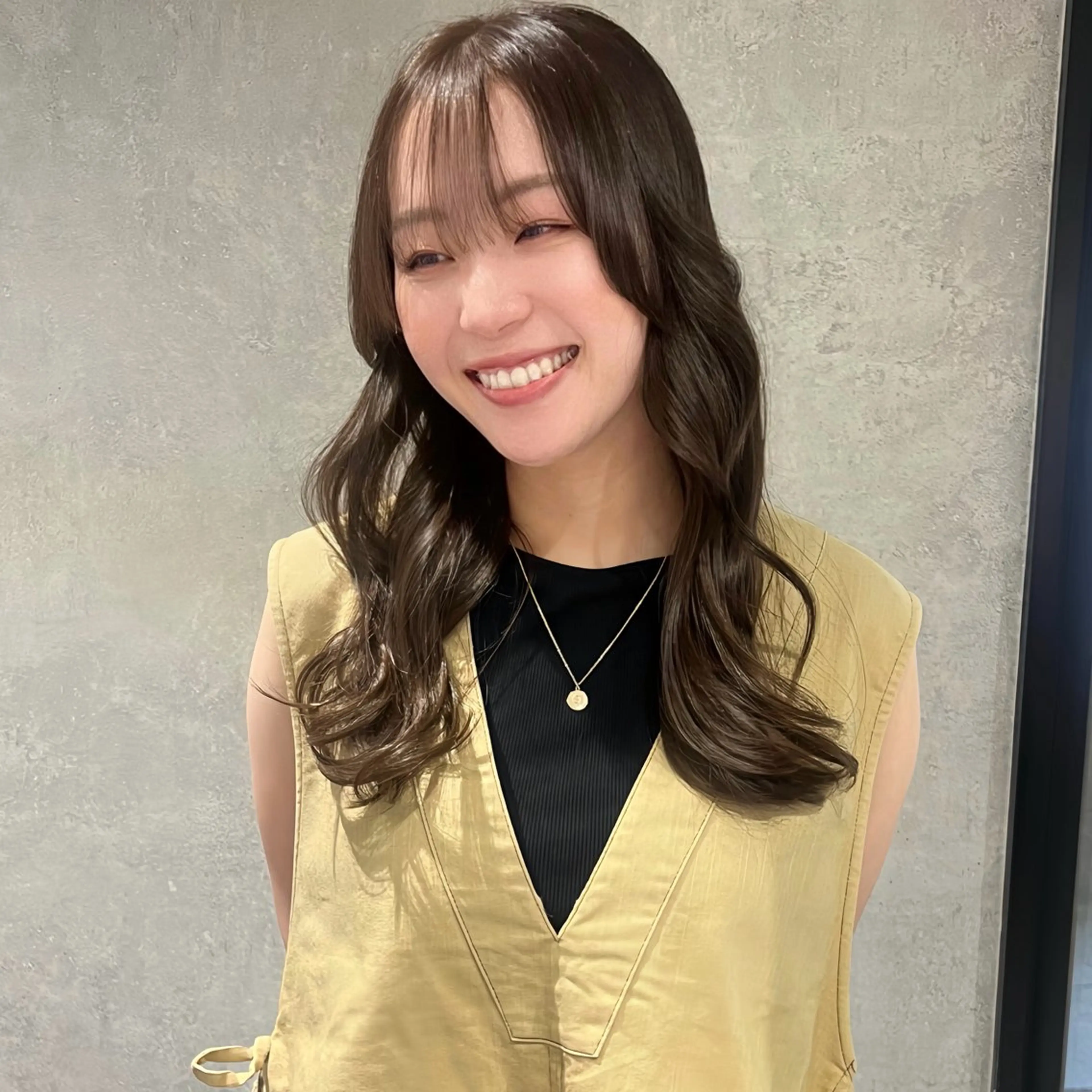 ロング カット ヘアカラー トリートメント AI TOKYO　S所属・mizuki 【韓国レイヤー】のヘアスタイル