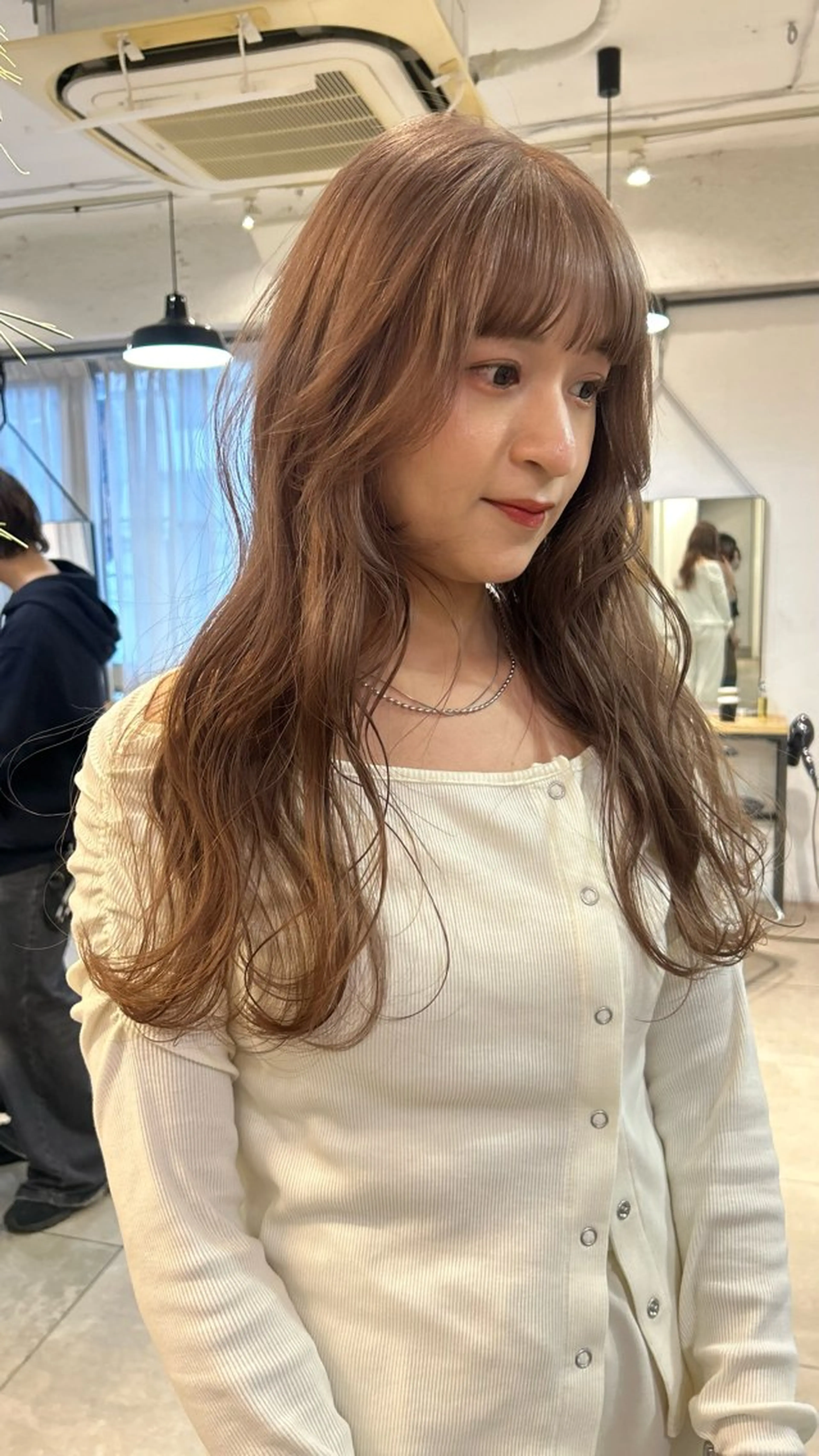 ロング カラー ヘアカラー トリートメント じゅわっと暖色カラー 🍊Moemiのヘアスタイル