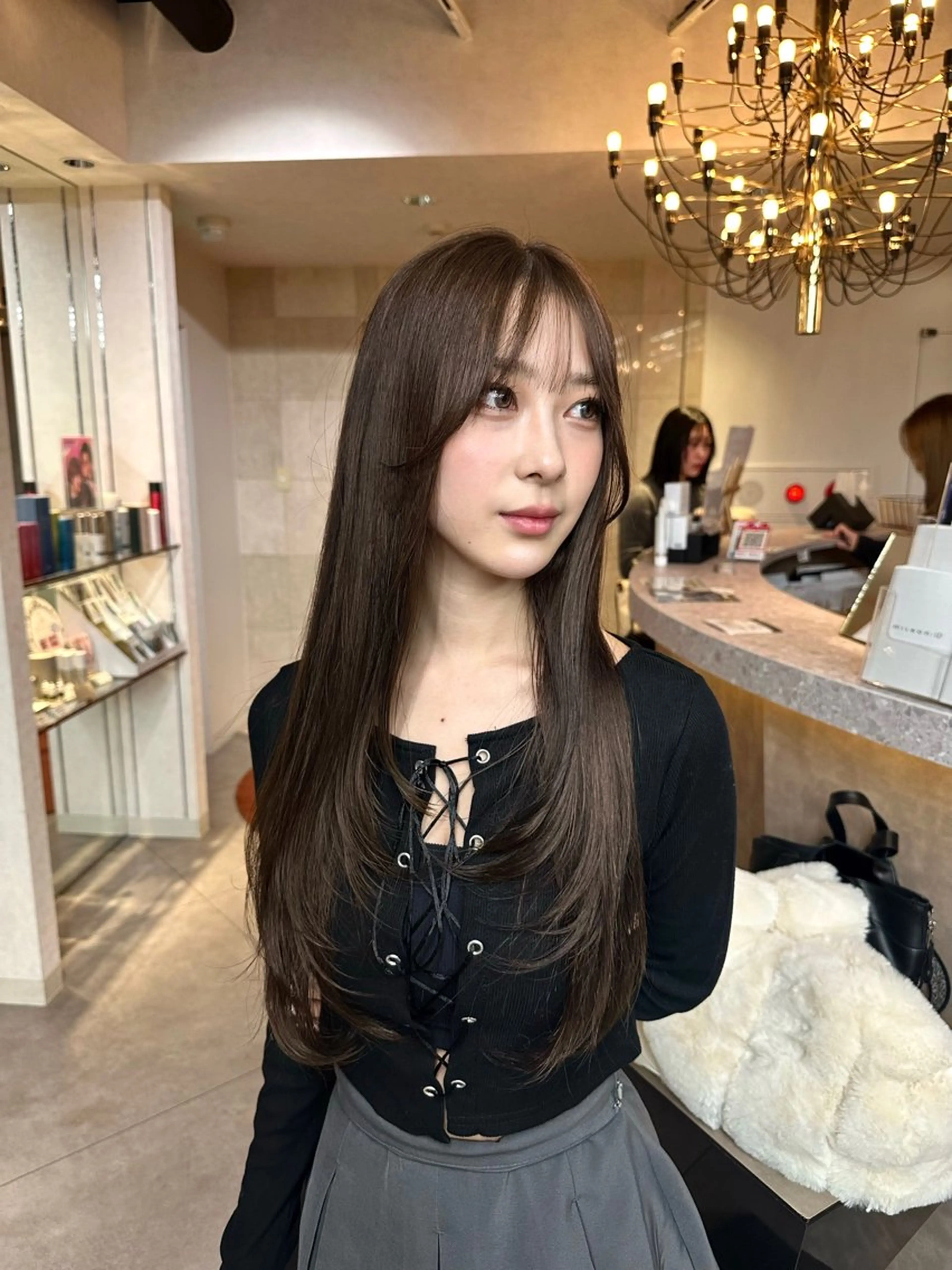 【ミニモ限定価格🩶】ワンカラー+トリートメント🌺【髪質改善/艶髪/韓国風】の写真