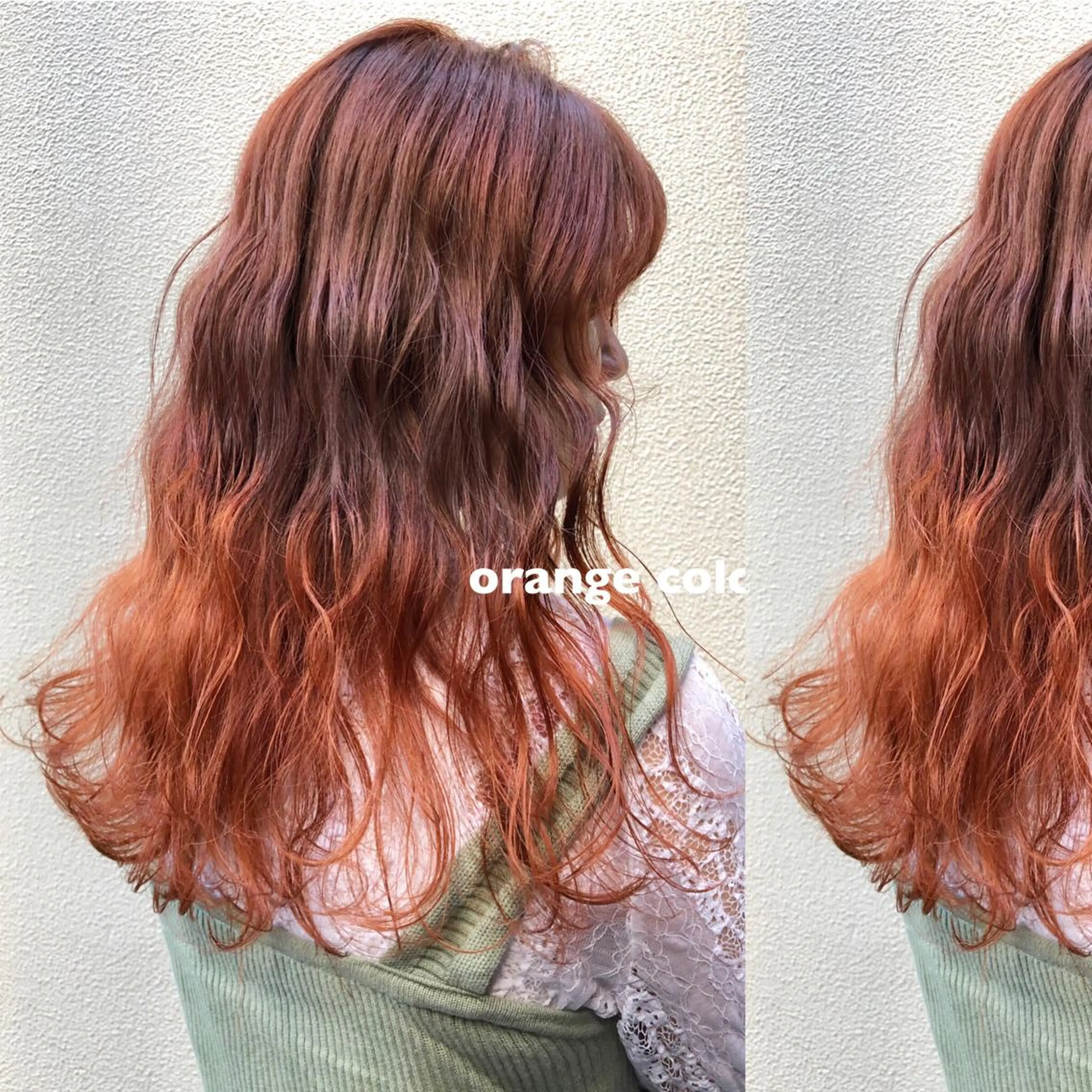 セミロング カラー ヘアカラー トリートメント ツキノキ ミナのヘアスタイル