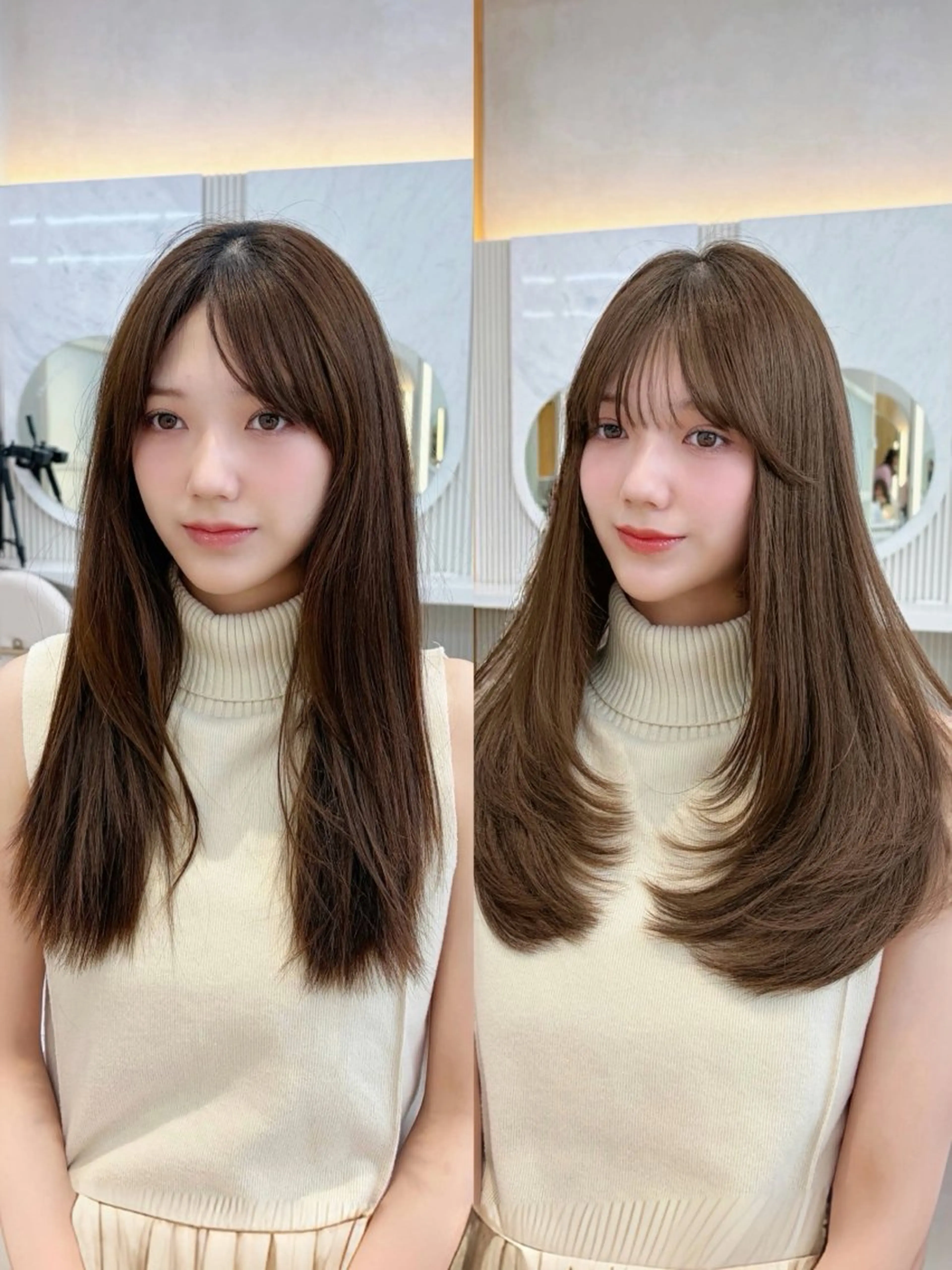 セミロング oto🤍×美髪× ゆるふわレイヤーのヘアスタイル