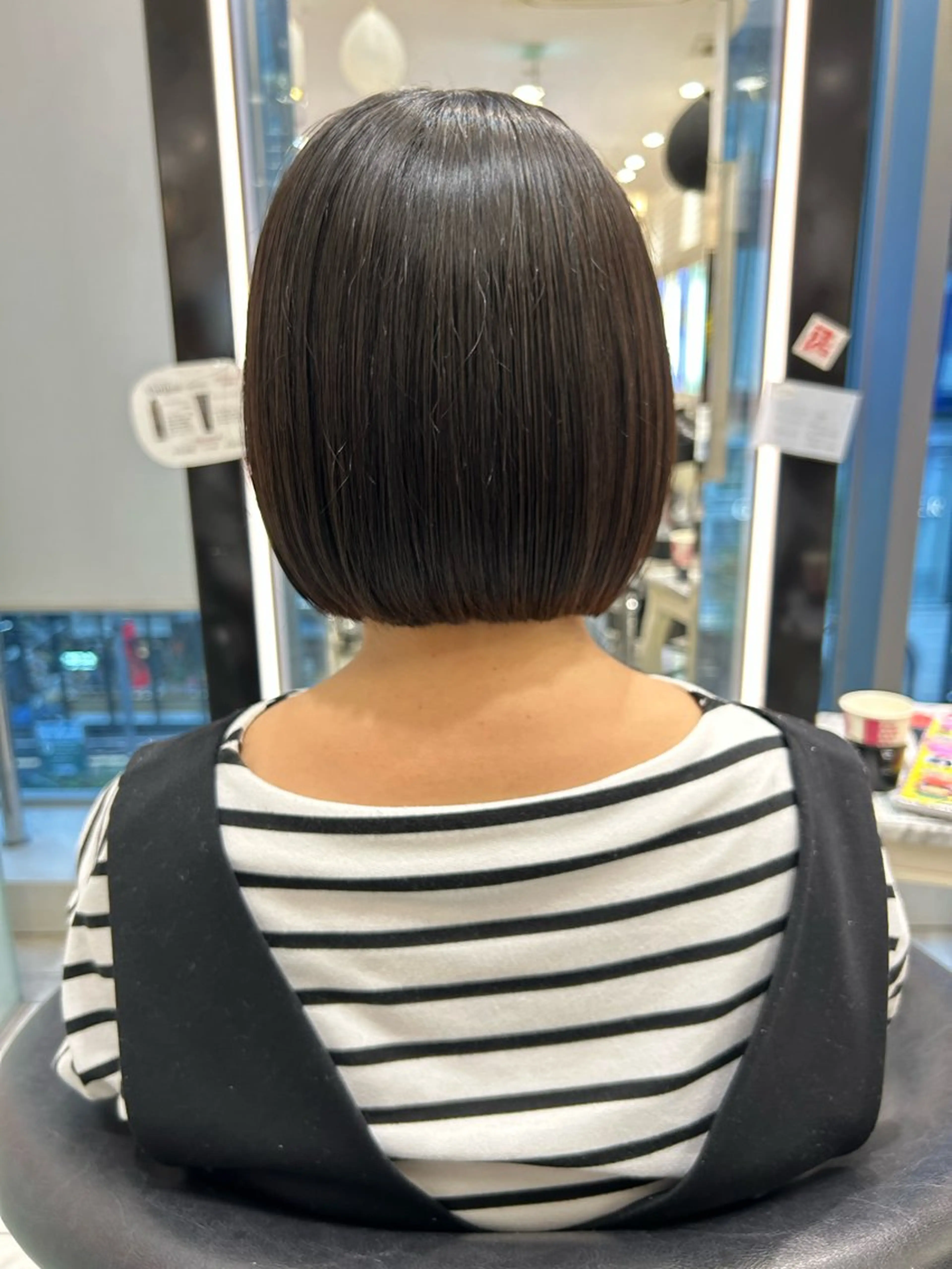 ミディアム コテ巻き風パーマ✨ 韓国ヘア🤎近下菜央のヘアスタイル