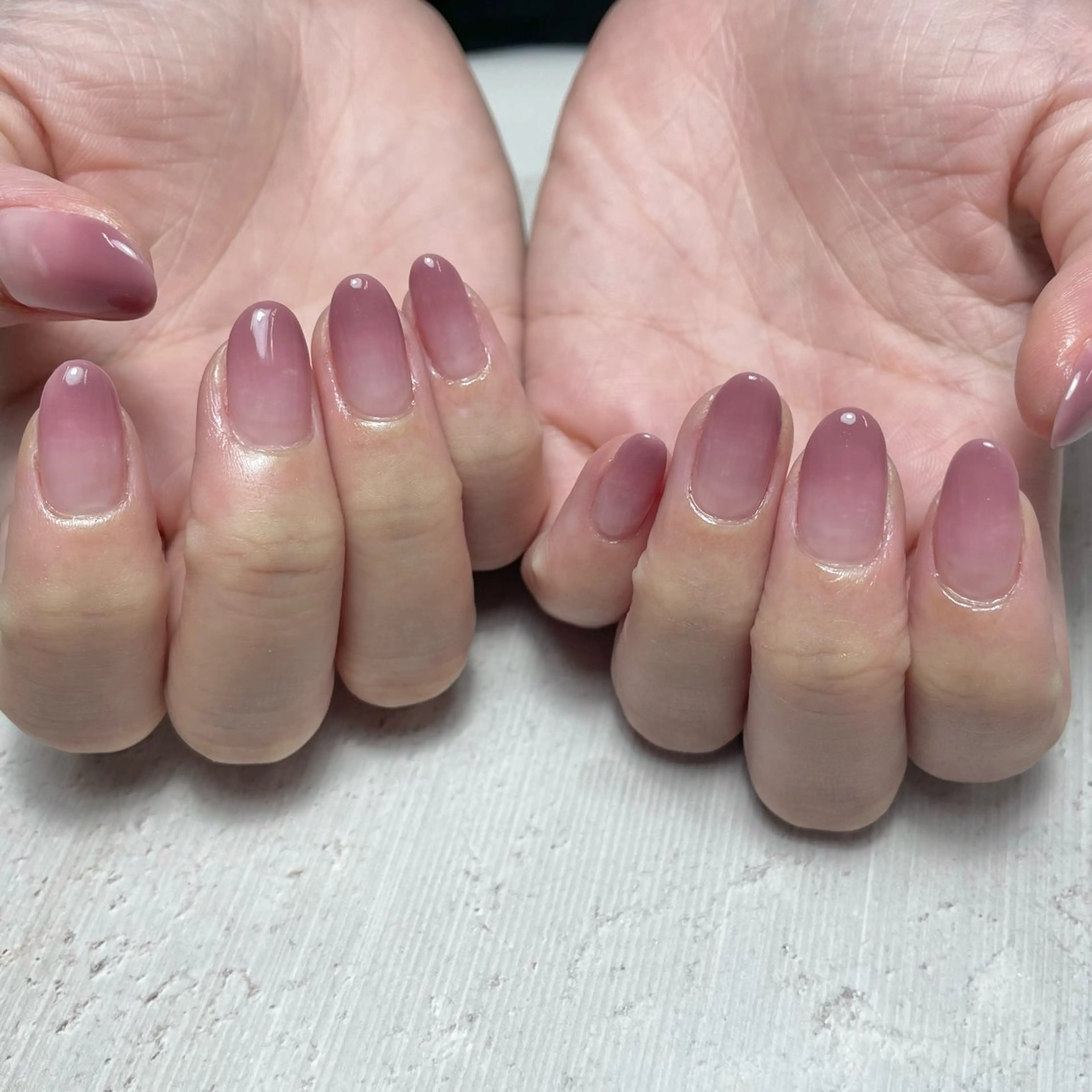 ネイル グラデーション ピンク パープル 💐irisée fleur中居のネイルデザイン