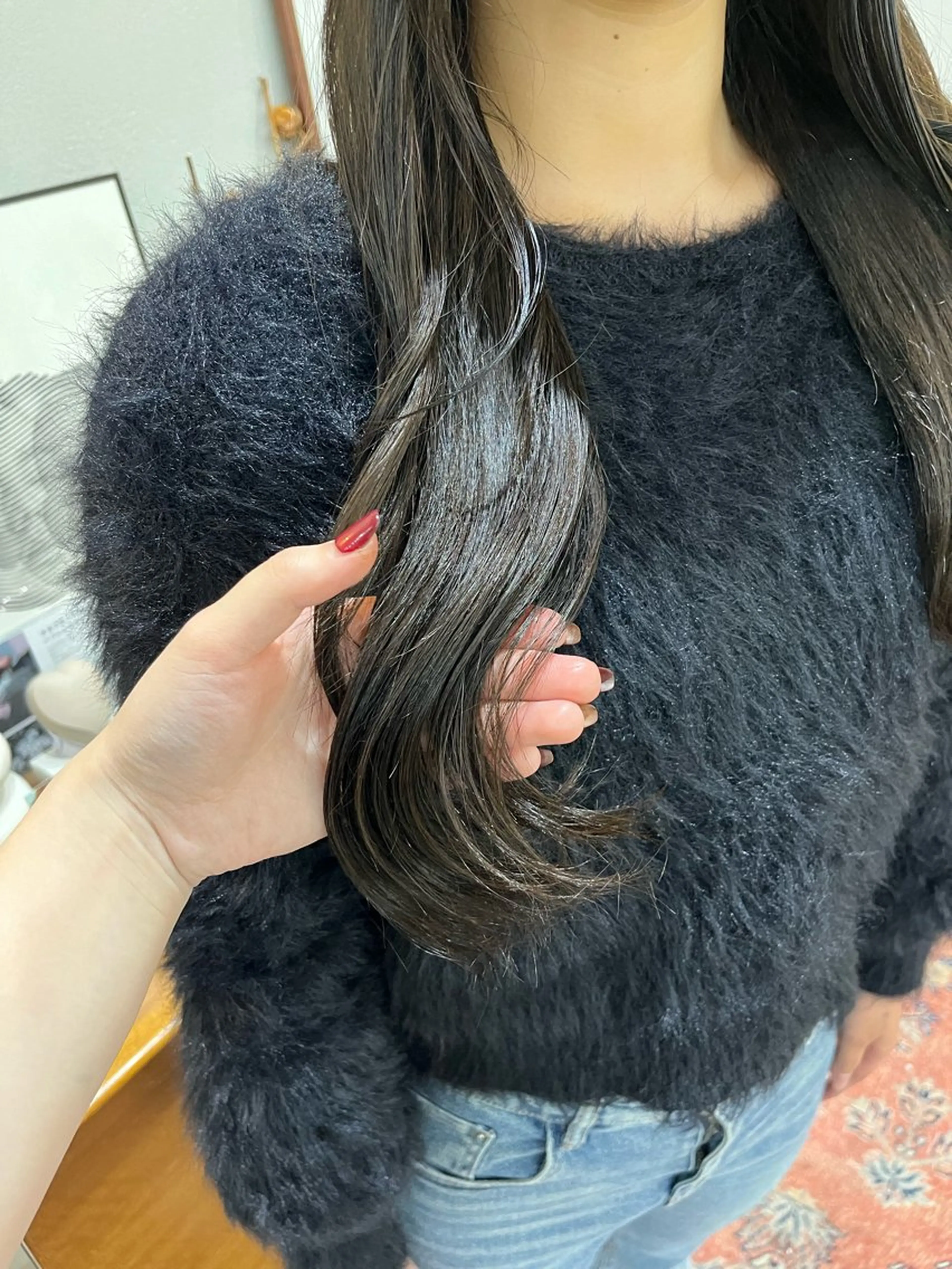 カラー 透明感カラー オリーブカラー chika/艶カラー /似合わせカラーのヘアスタイル