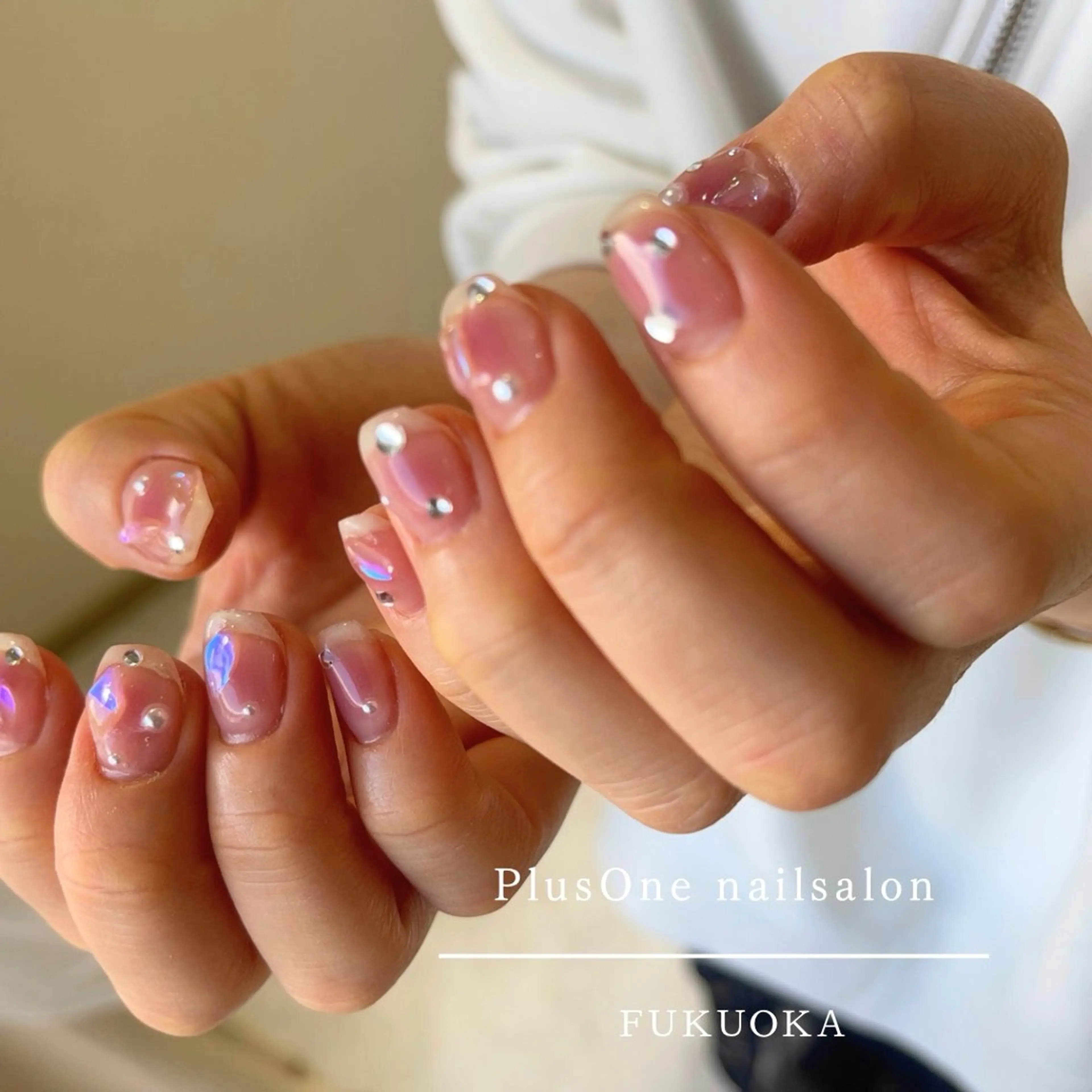 ネイル アートネイル チークネイル ジェルネイル 韓国ネイル ワンホンネイル PlusOnenailsalon所属・粕屋ネイル＆耳つぼ 🫧Natsumiのネイルデザイン