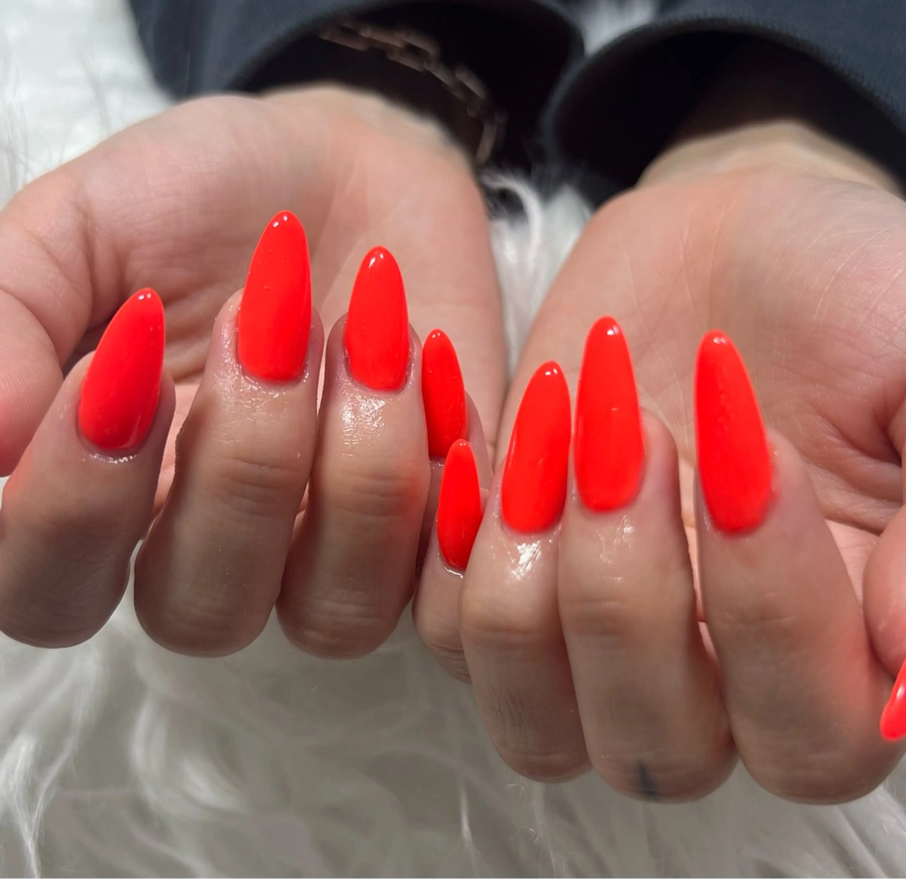 ネイル オレンジ ハンドネイル Pleasure / macoのネイルデザイン