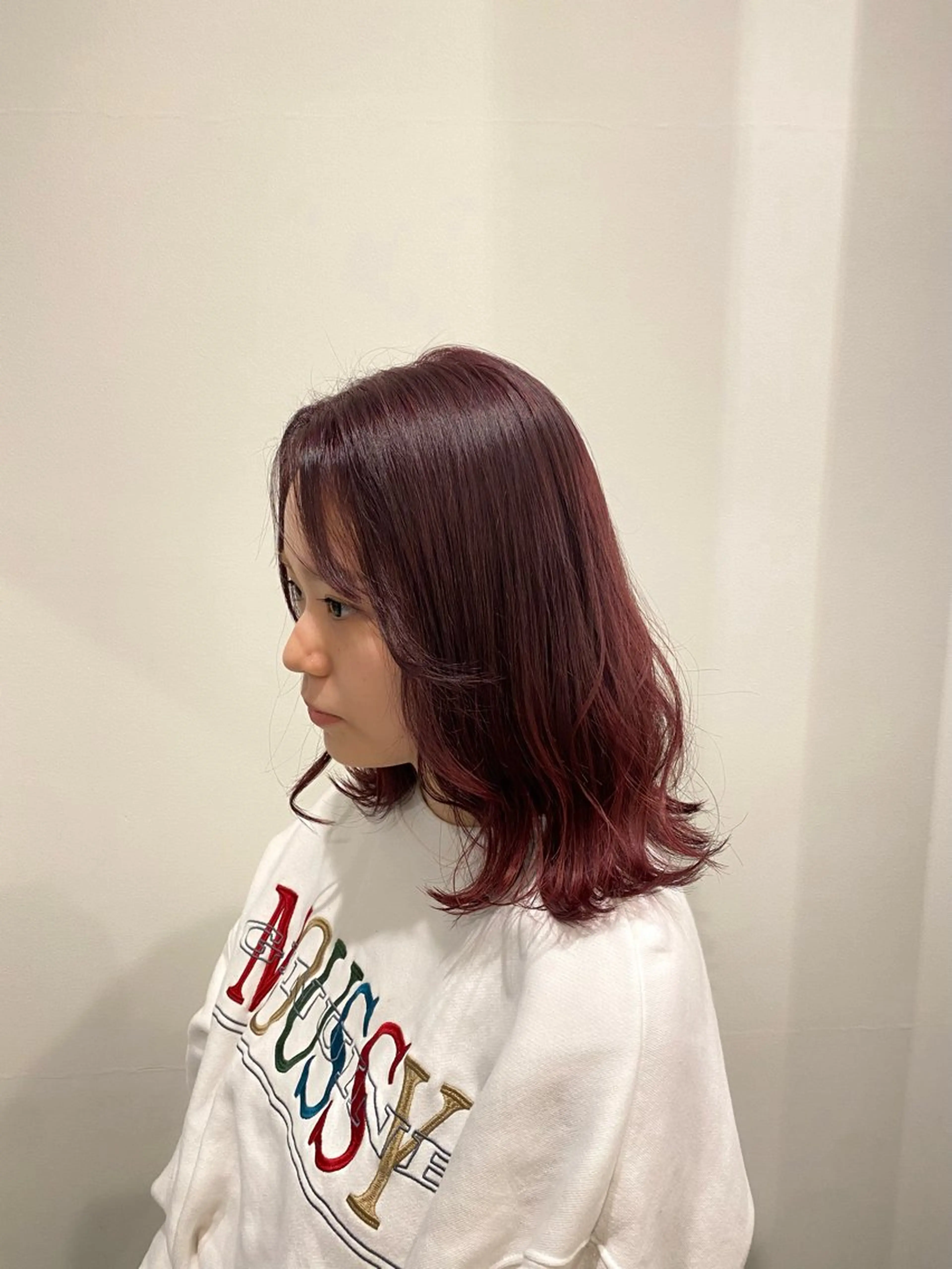 ミディアム カラー ヘアカラー 🍑 モモカ🍑のヘアスタイル