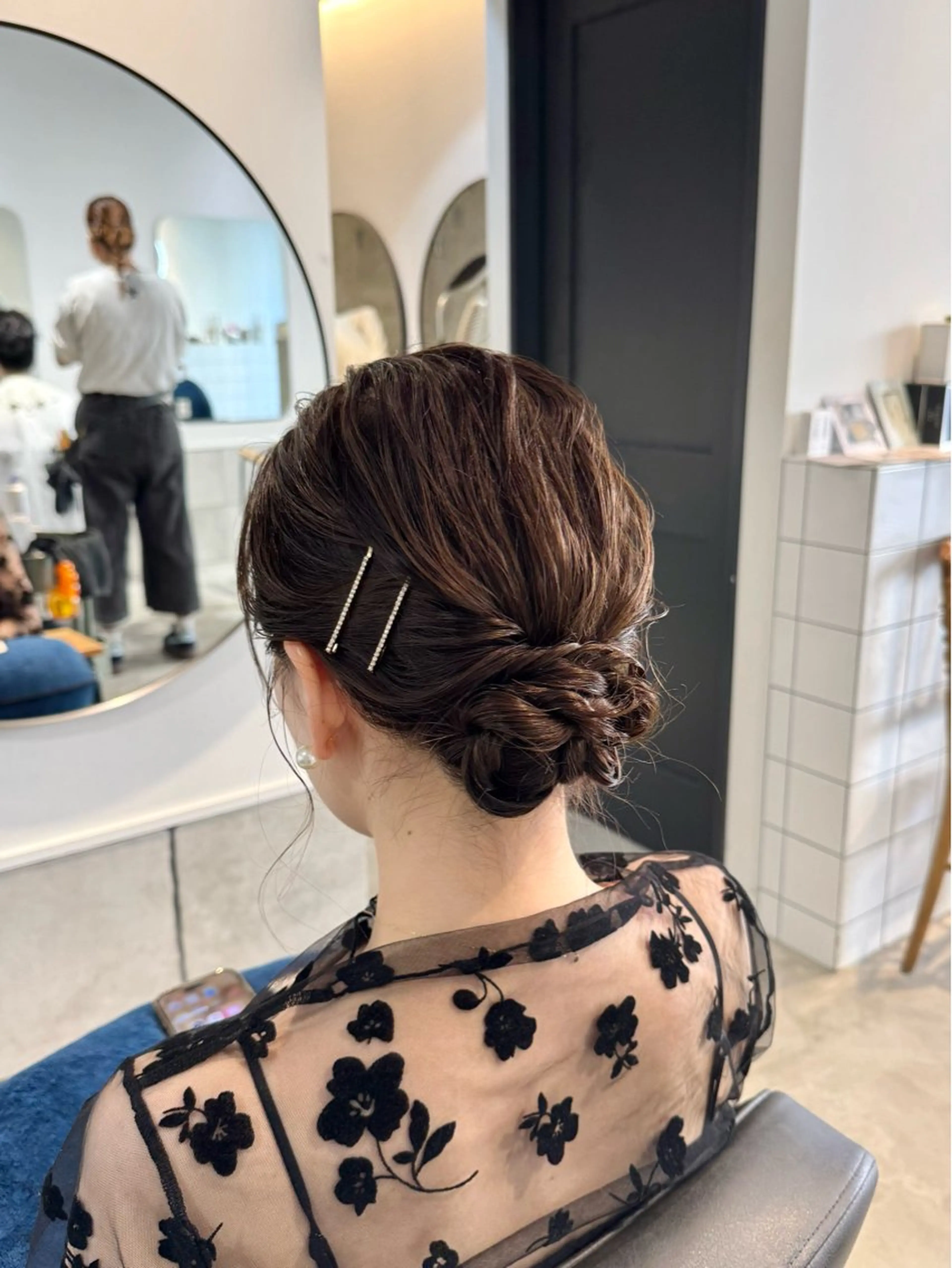 ヘアアレンジ ヘアセット 𝐇𝐢𝐧𝐚 ⟡.·のヘアスタイル