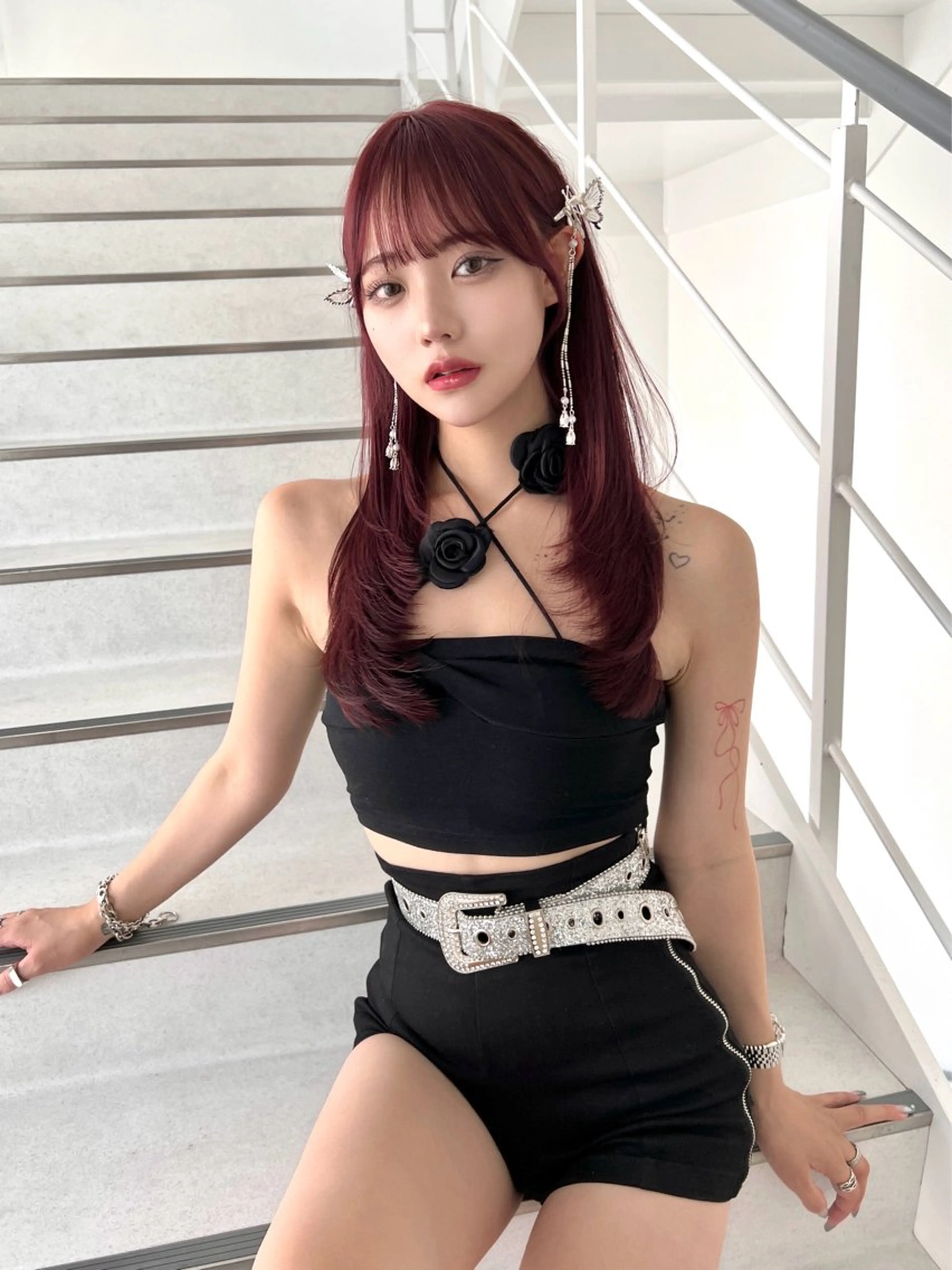 ロング カット ヘアカラー トリートメント 韓国/縮毛矯正/ カンタのヘアスタイル