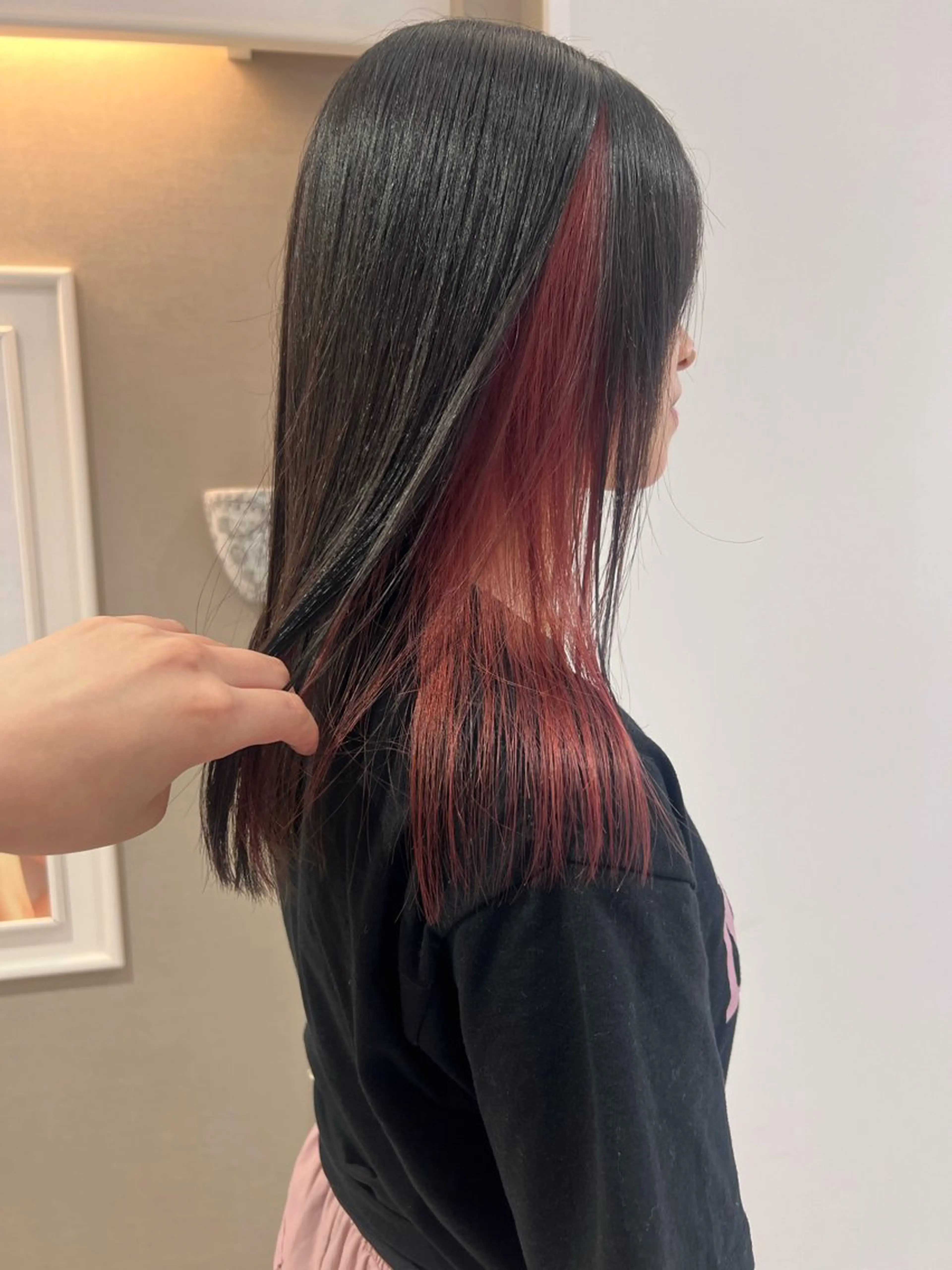 セミロング カラー ヘアカラー karin🌛ボブ/ 透明感たっぷりカラーのヘアスタイル