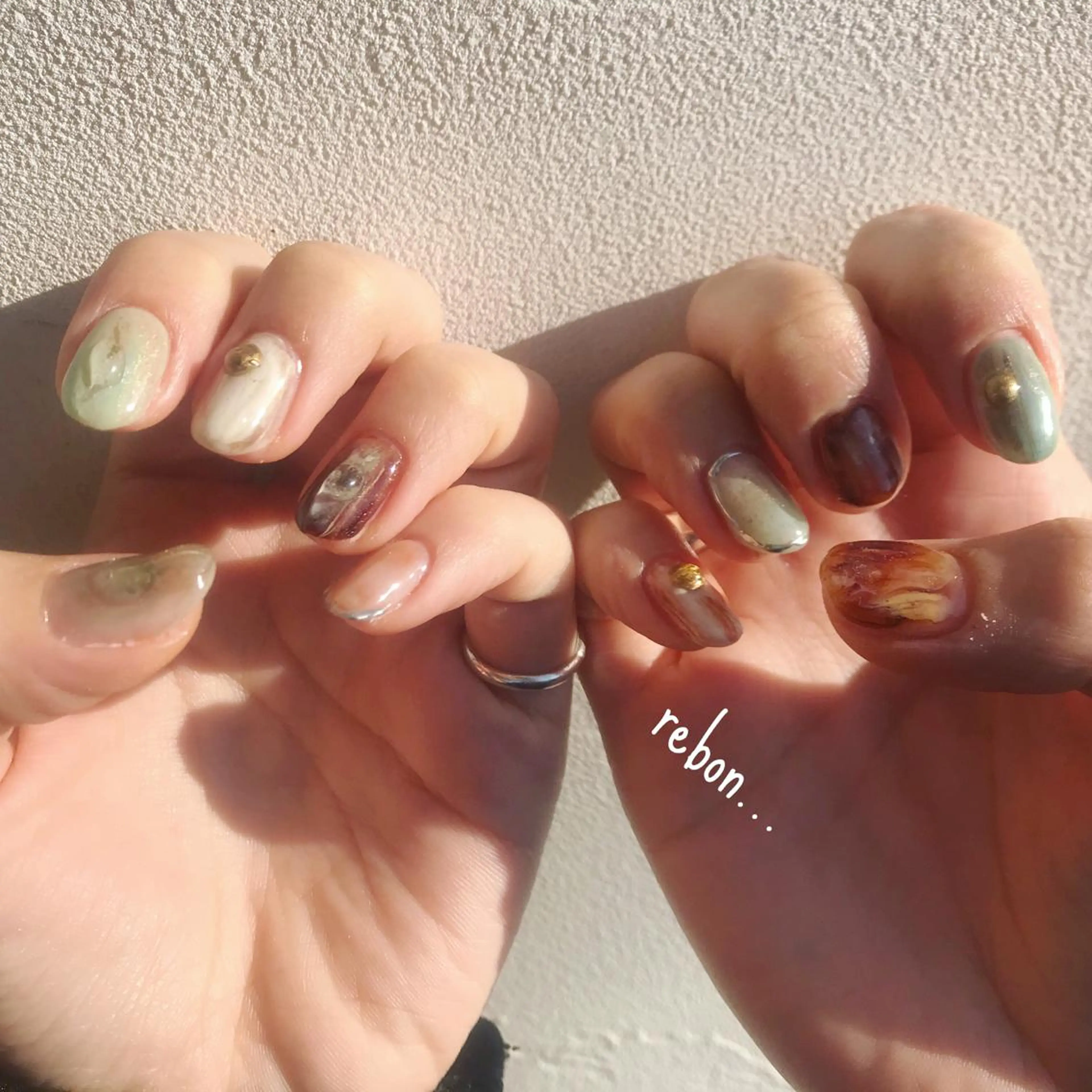 ネイル ハンドネイル フットネイル rebon＊ natsukiのネイルデザイン