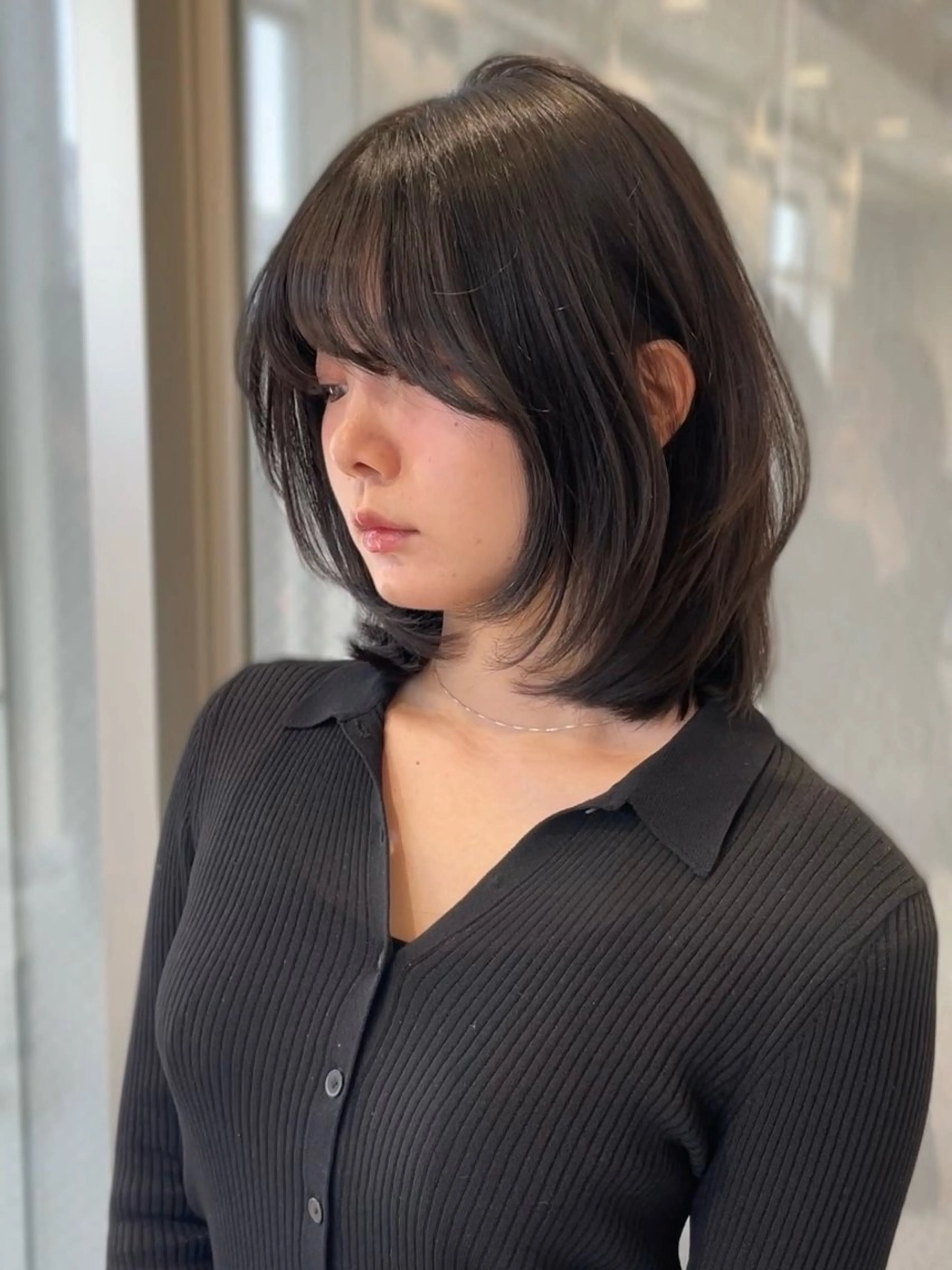 ミディアム カット レイヤーカット/ ハッシュカット/果恋のヘアスタイル