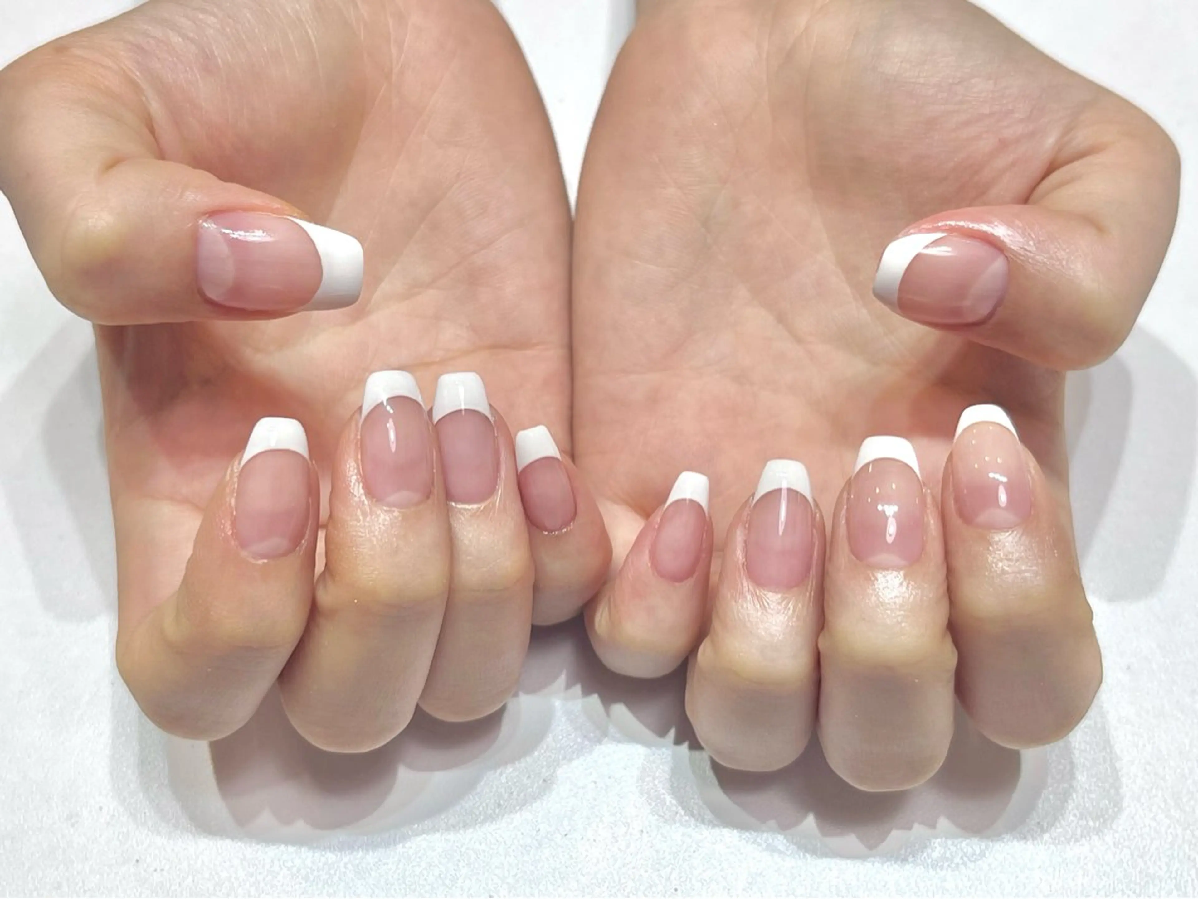 初回オフ無料🤍フレンチネイル🤍根元クリアのみ※持ち込みアートは対象外です※の写真