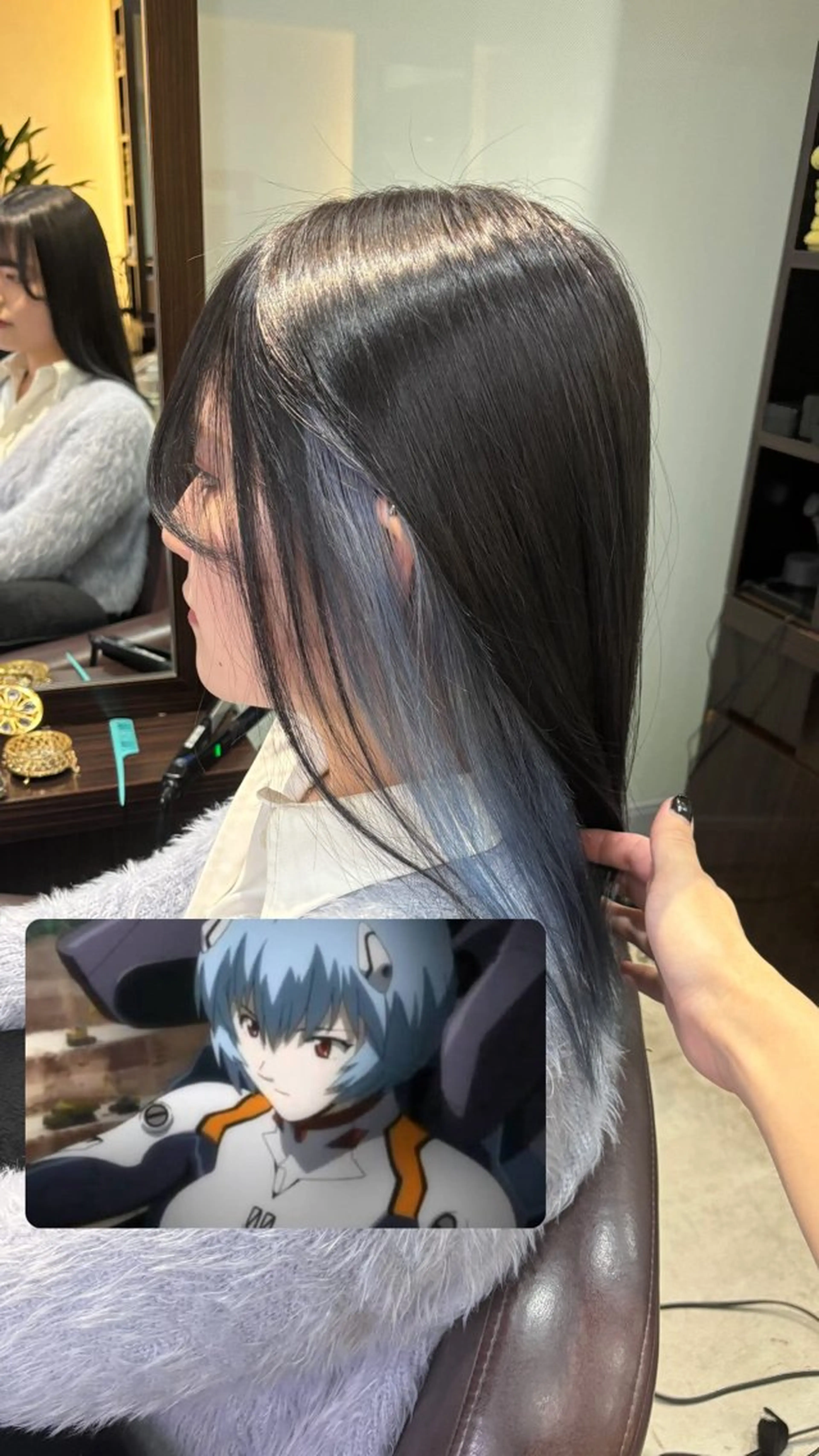 🦋限定🦋】全体カラー➕イヤリングカラー🩷➕Aujua3ステップトリートメントの写真