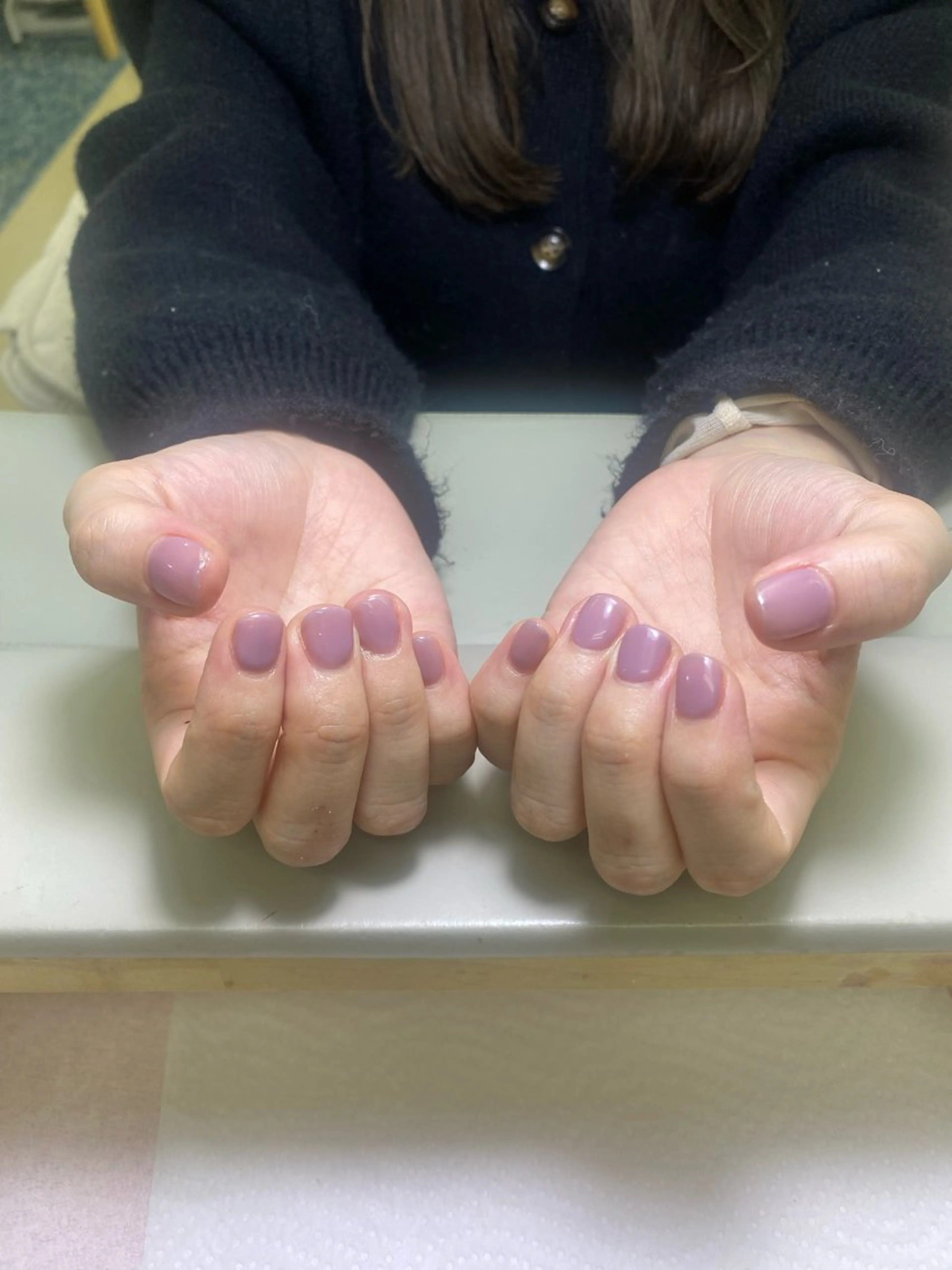 ネイル パープル ハンドネイル 吉丸 実花のネイルデザイン