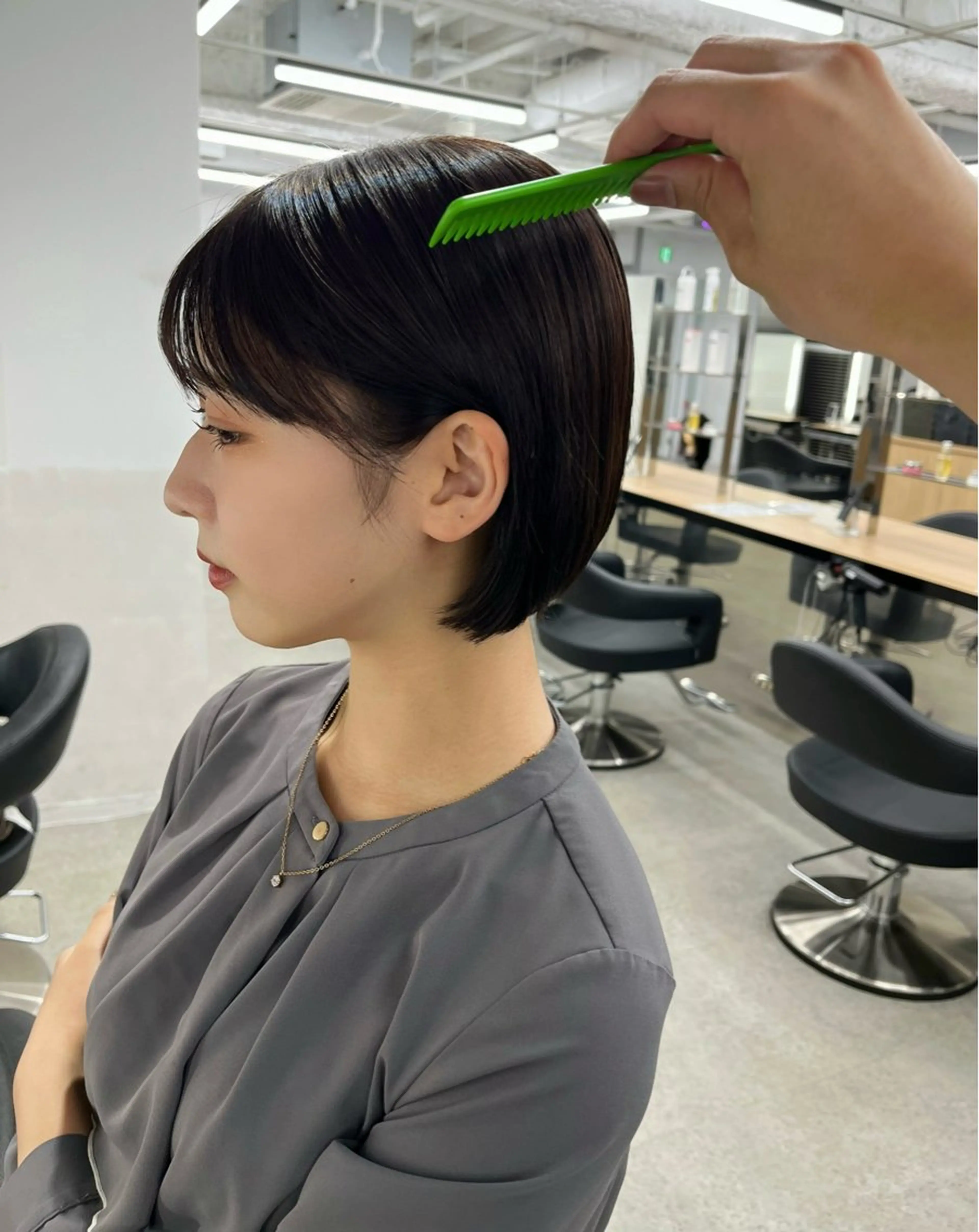 ショート モテヘア/グレージュ /ボブ/前原汐🎐のヘアスタイル