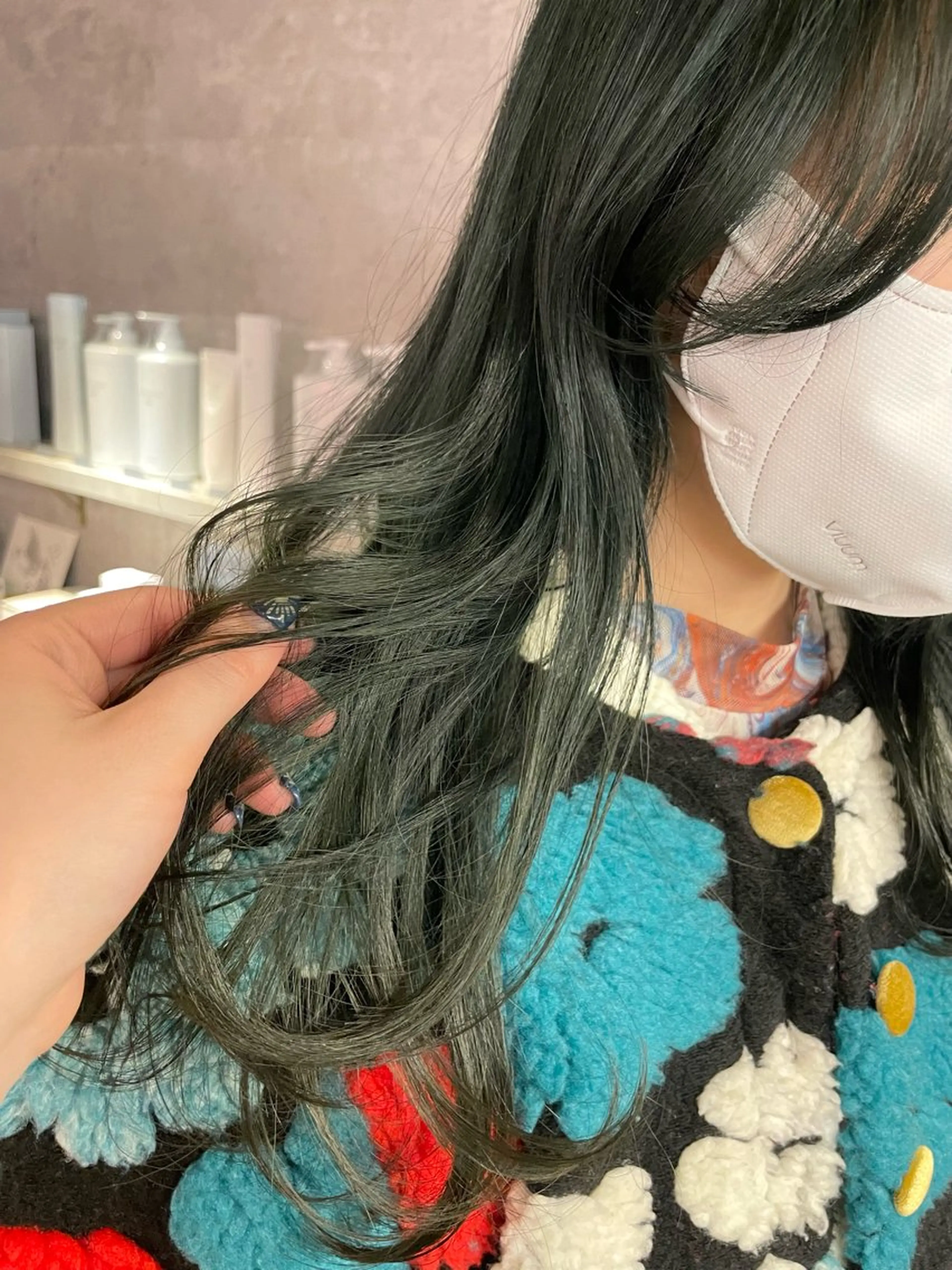 ロング カラー 山田 遥のヘアスタイル