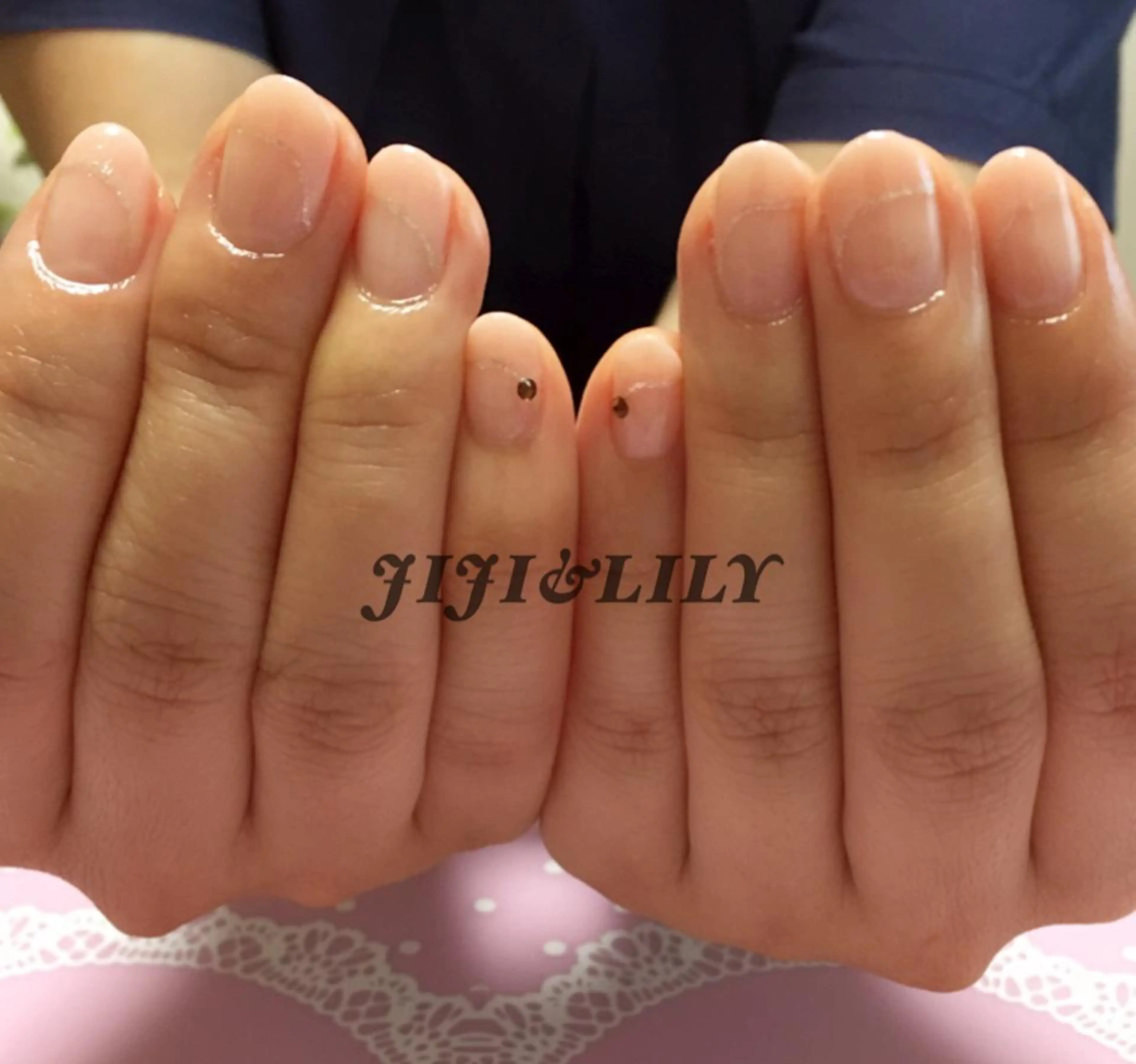 ネイル フレンチネイル 斜めフレンチ 豊田 圭子のネイルデザイン