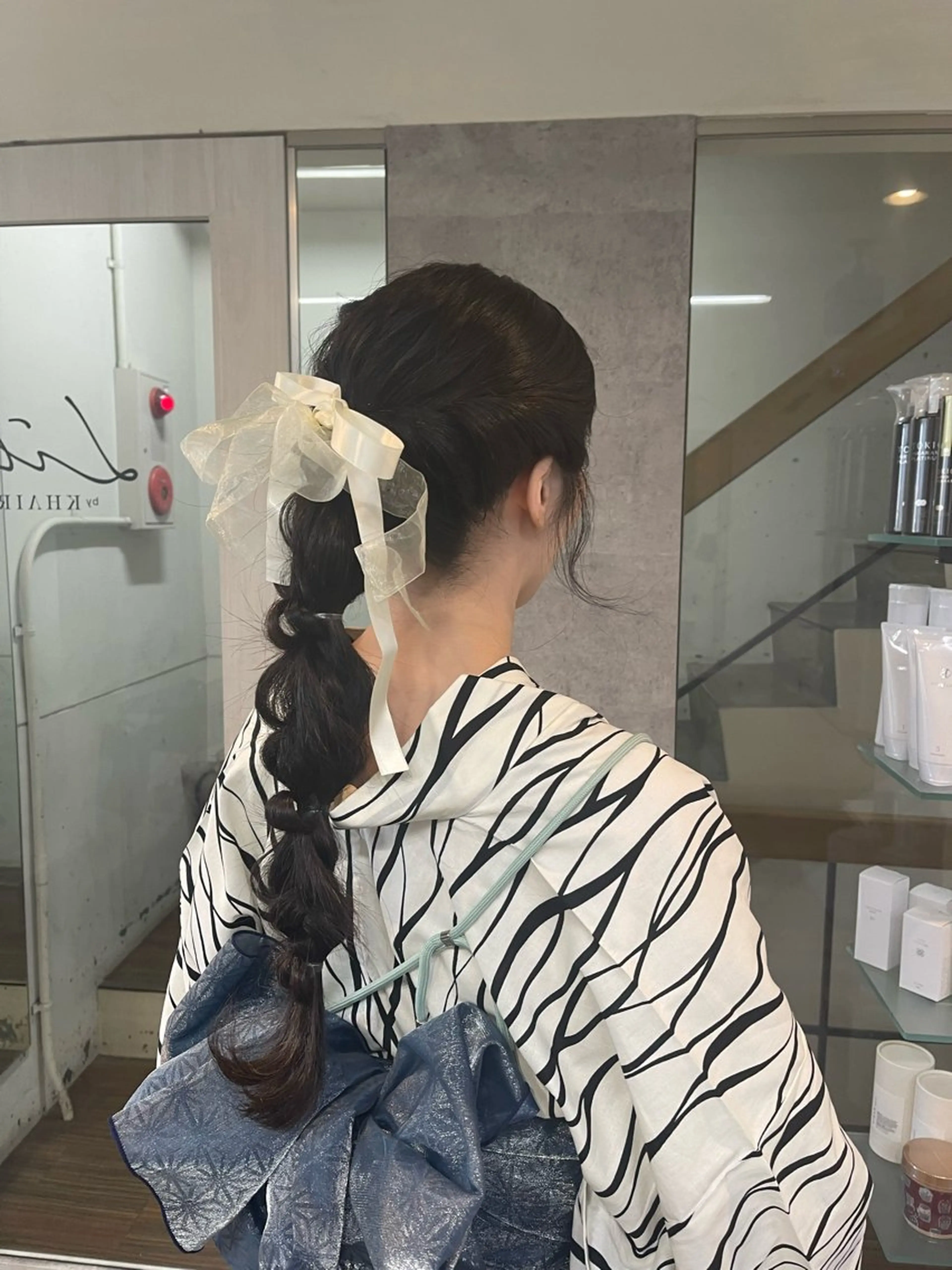 ヘアアレンジ 浴衣 愛　莉/大阪美容室 /ケア・艶カラーのヘアスタイル