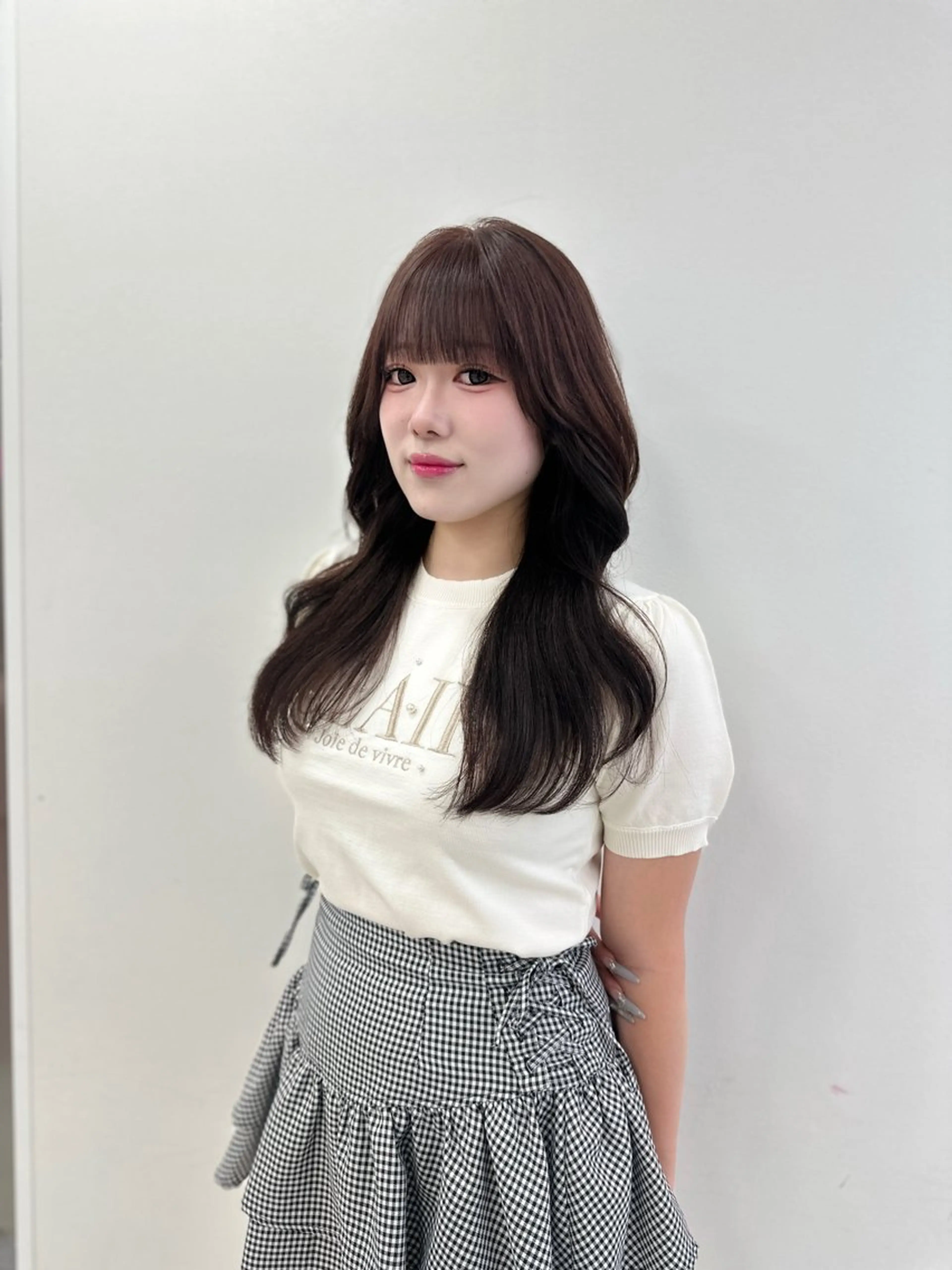 ロング カラー パーマ ヘアアレンジ メンズ キッズ ♥️韓国ヘア レイヤー♥️ゆりのヘアスタイル