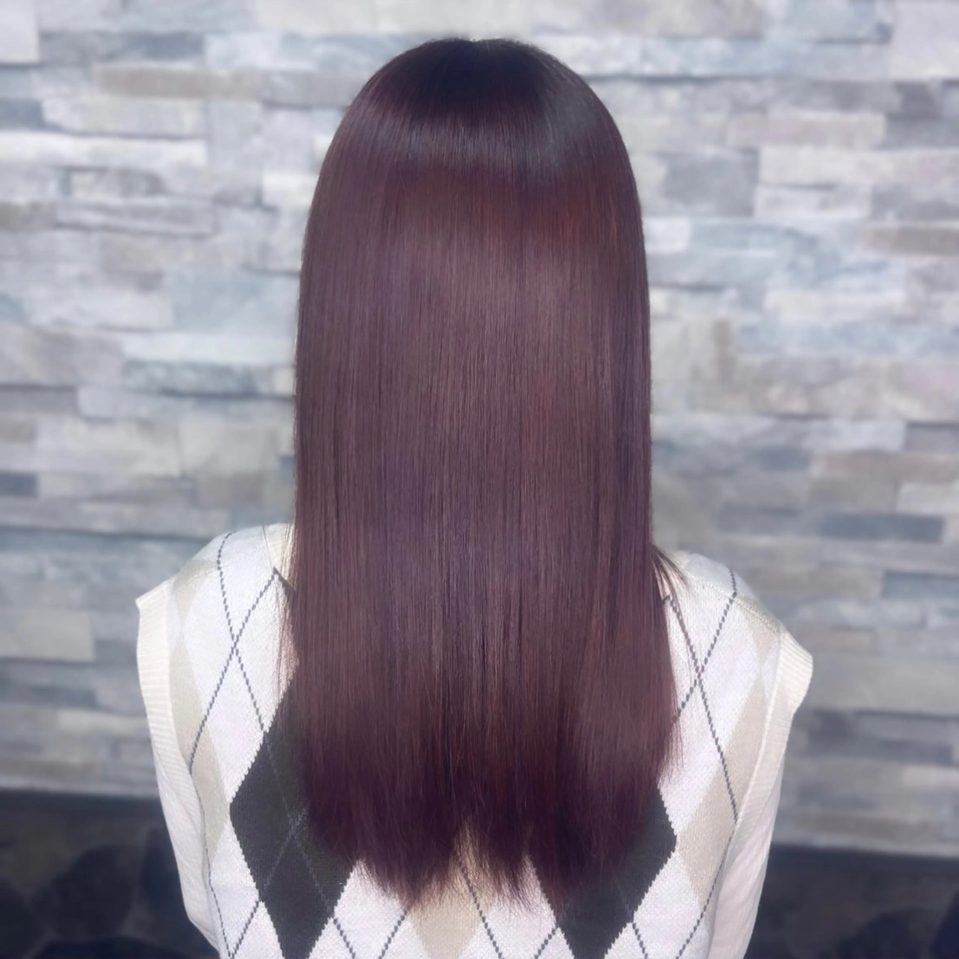 セミロング tace新宿 めいのヘアスタイル