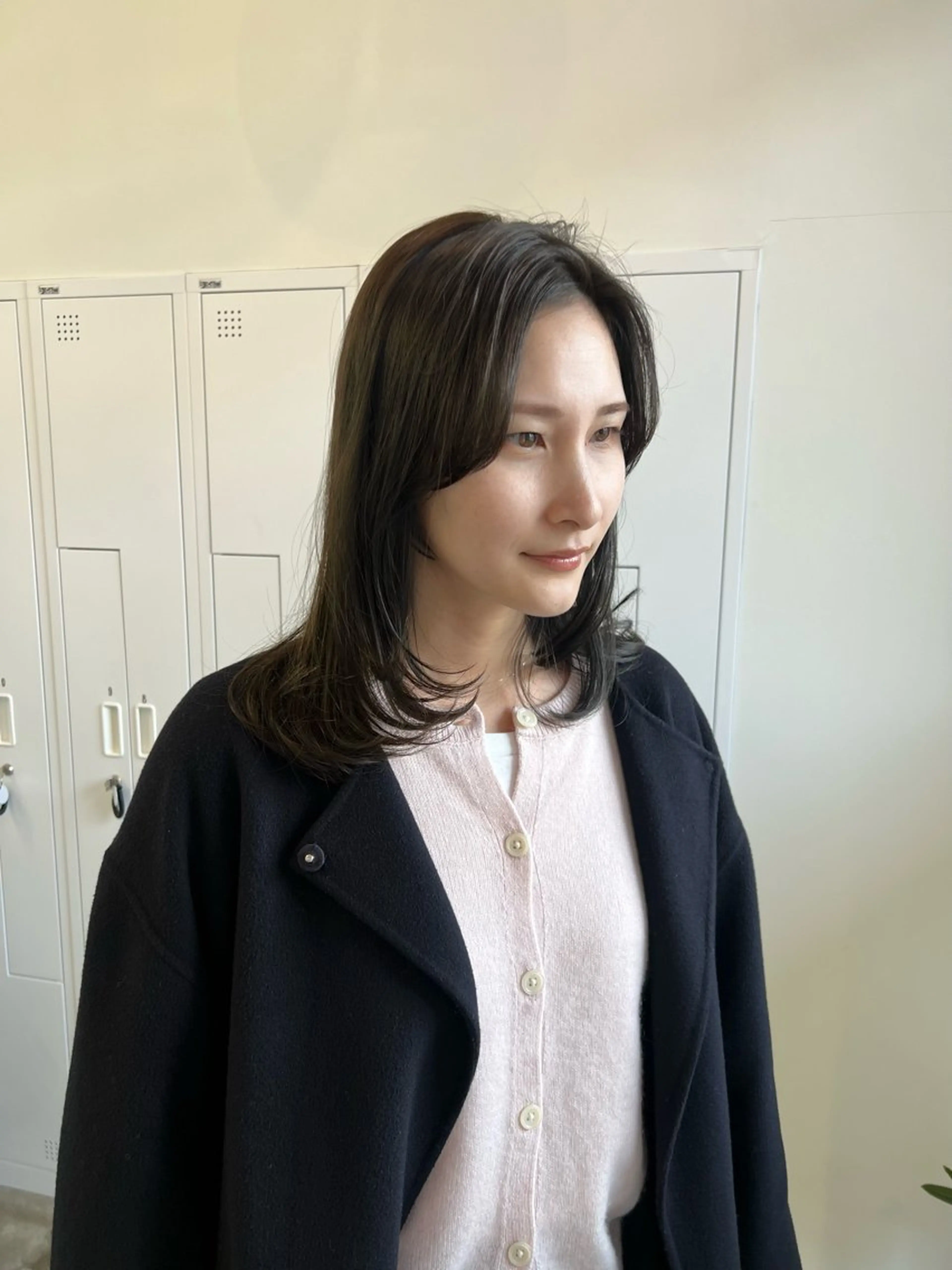 ミディアム カット ヘアカラー 近藤 千裕のヘアスタイル