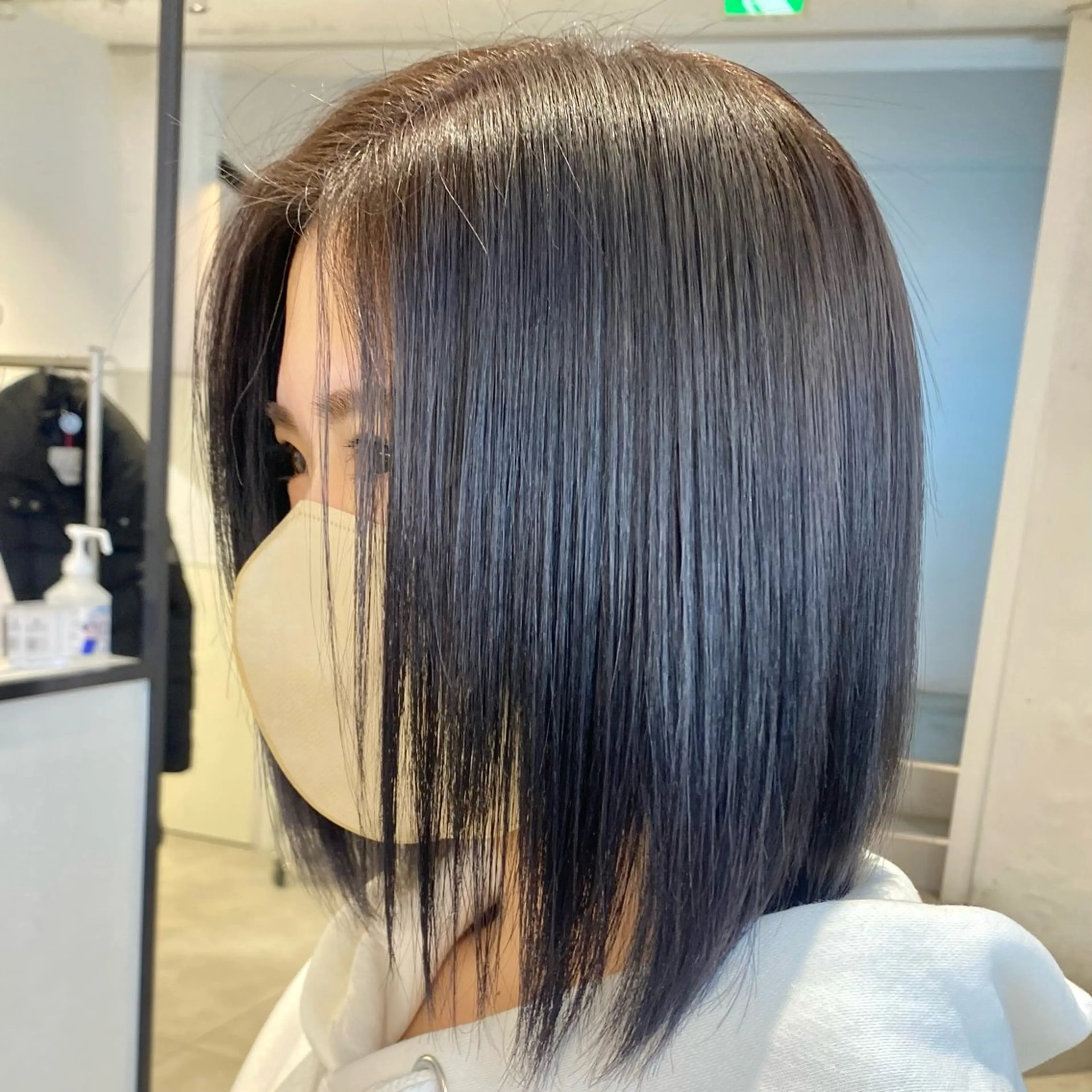 ミディアム カラー 酸性ストレート・ メンズ  三原 楊子のヘアスタイル