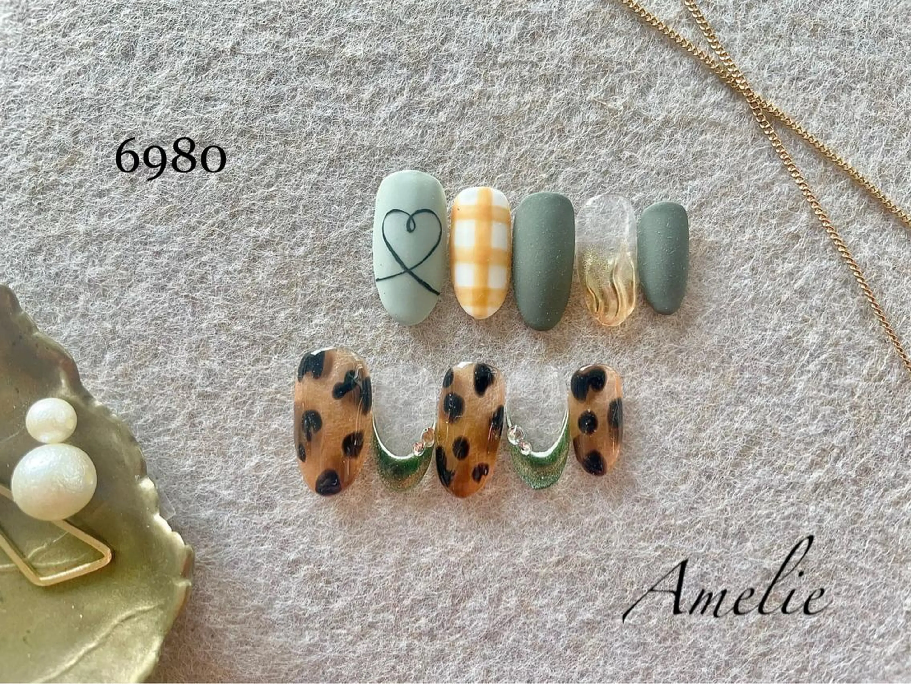 ネイル ハンドネイル いちじゅう あおいのネイルデザイン