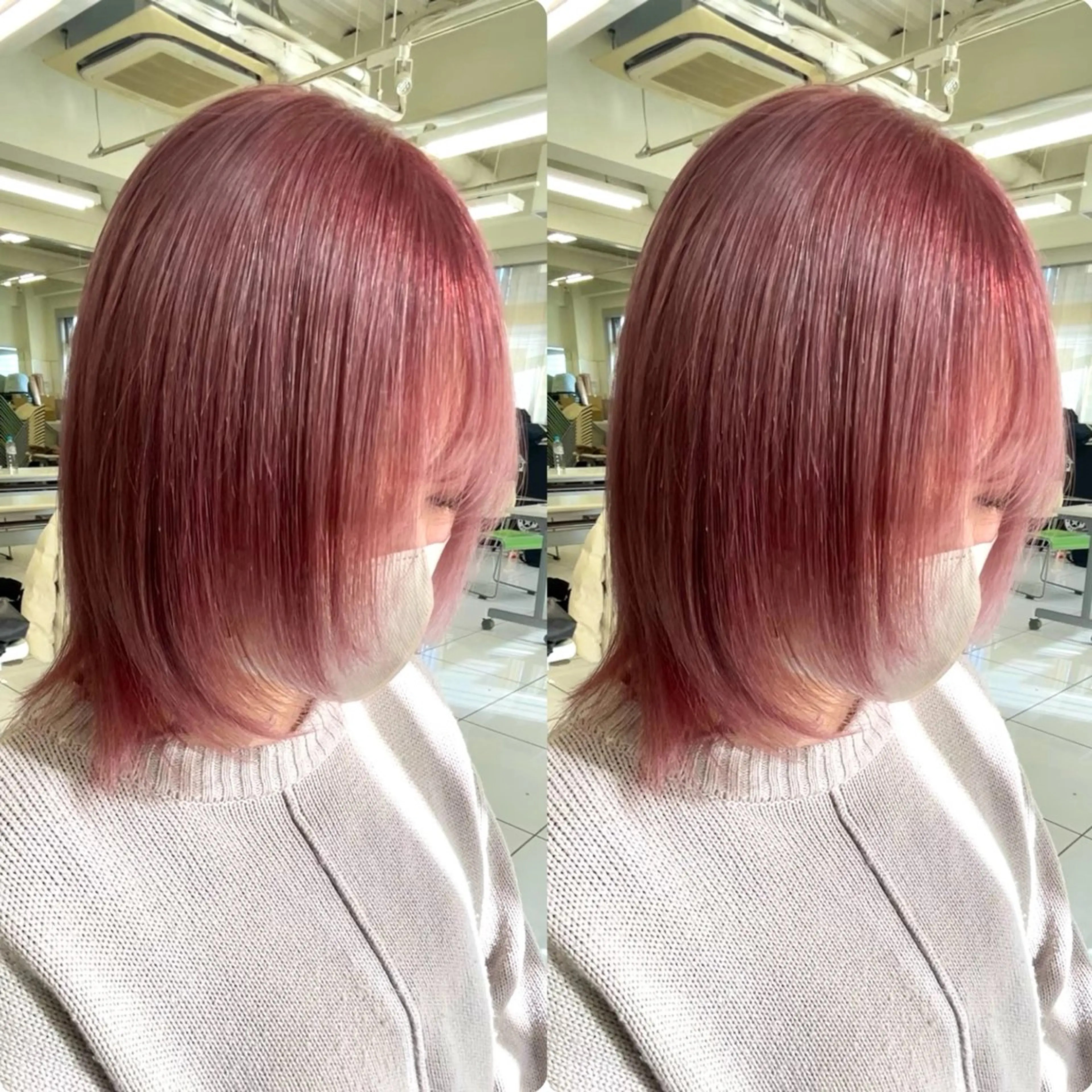 ミディアム カラー ヘアカラー トリートメント くすみカラー/艶髪 ⛓️mariのヘアスタイル