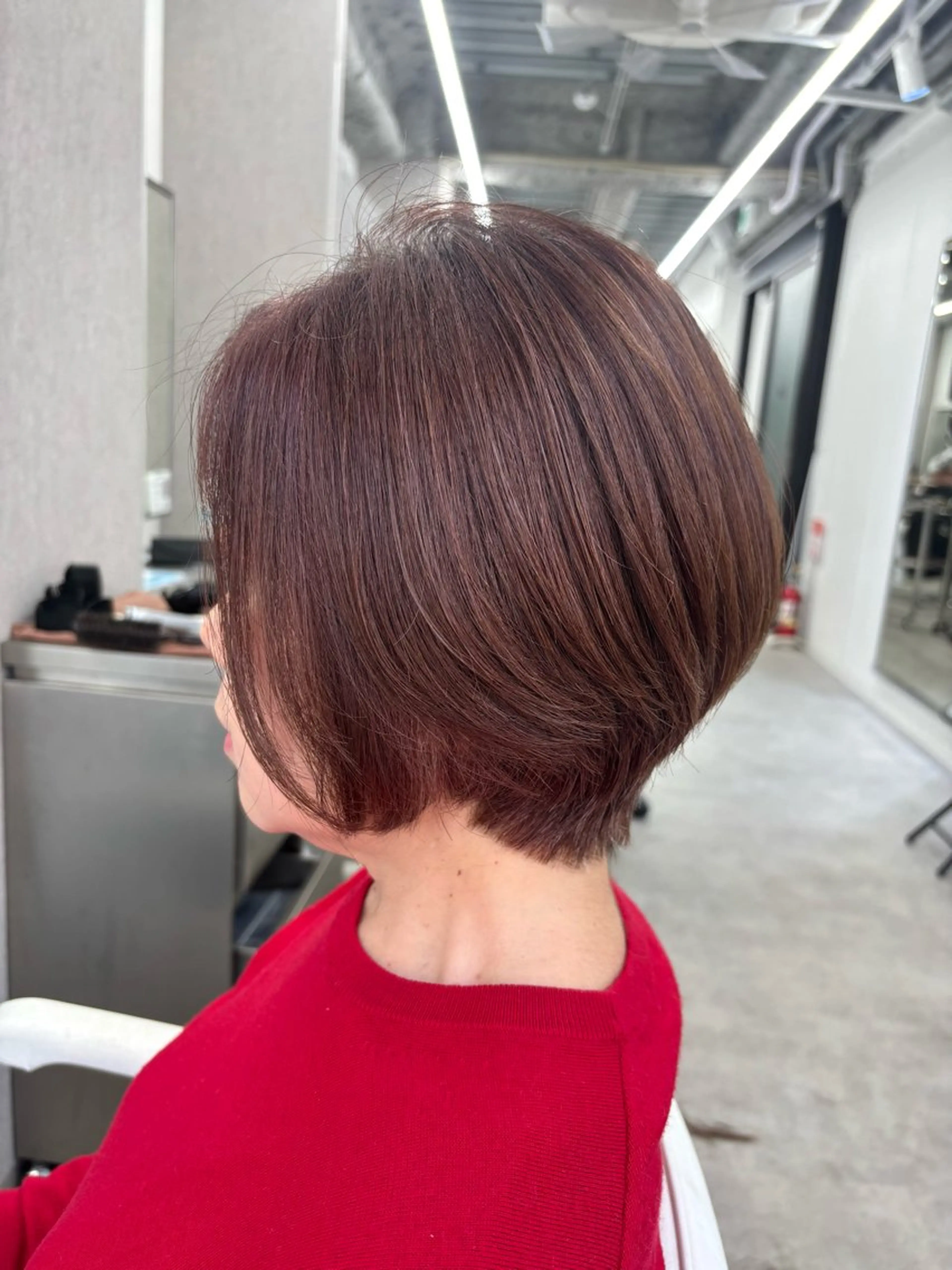 ショート ショートボブ 丸みショート ボブ レイヤーカット ショートヘア カット ヘアカラー 関山浩平ショート /ボブ/ヘアセットのヘアスタイル