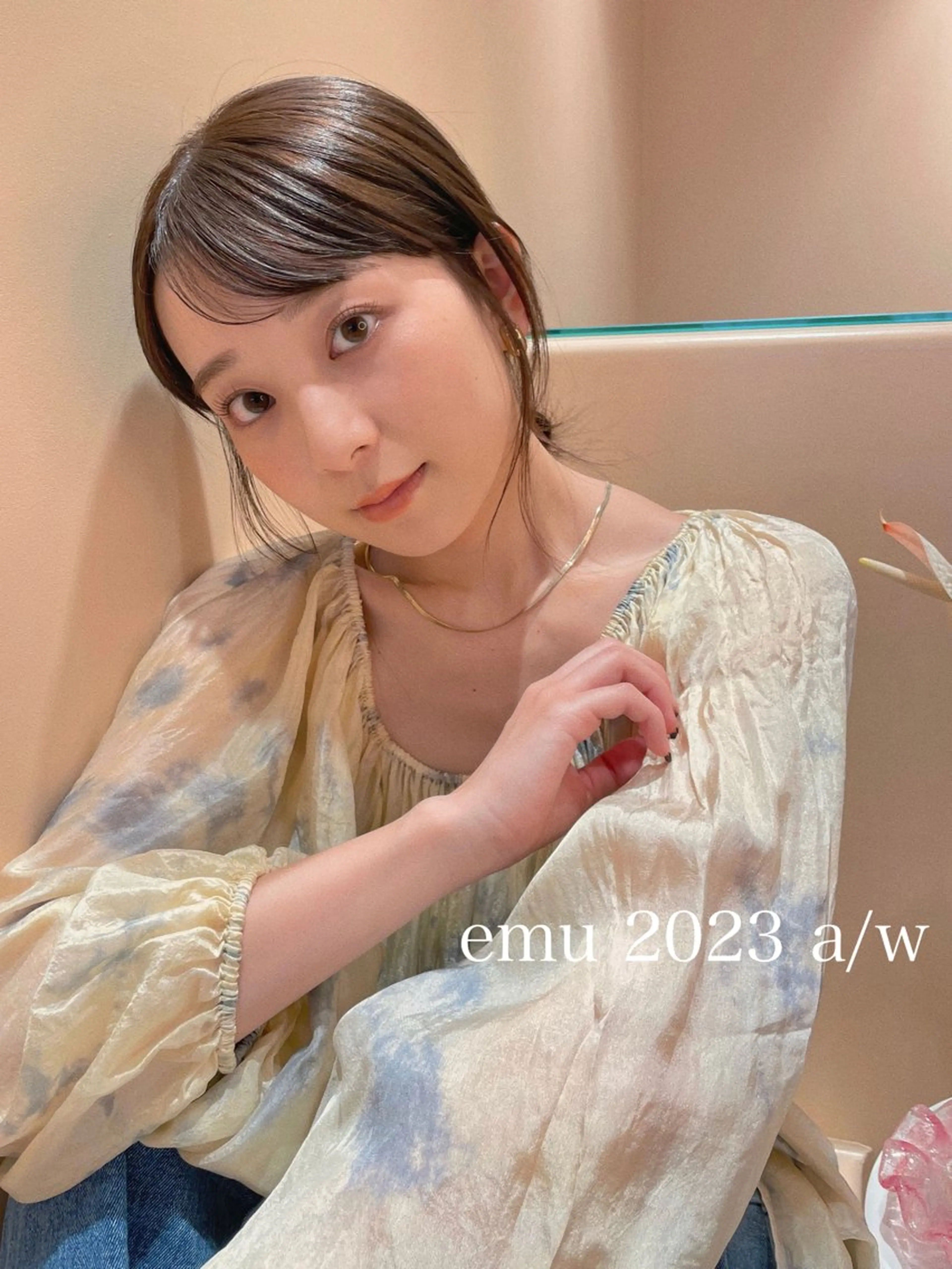 セミロング カラー ヘアアレンジ 長井 徹行のヘアスタイル